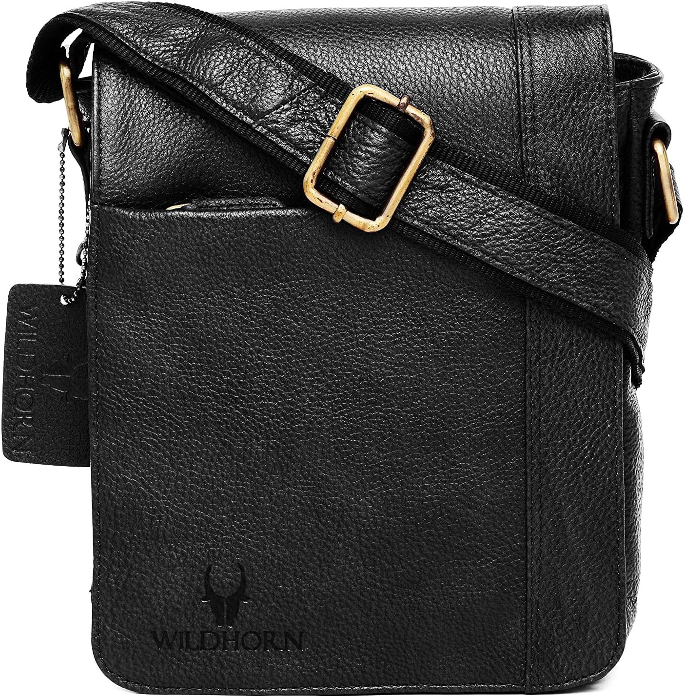 WILDHORN Leather 8.5 inches Brown Messenger Bag