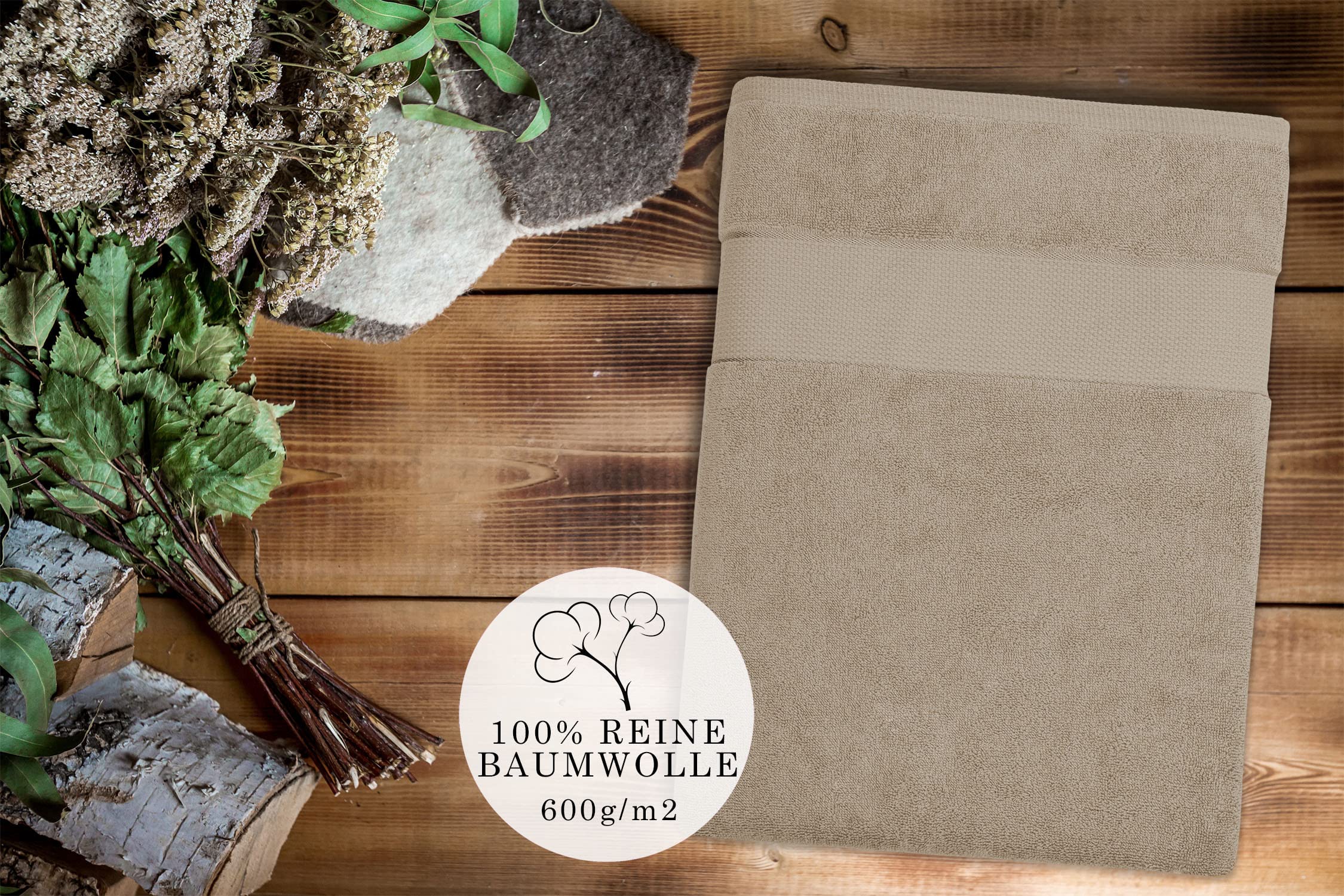 Bananalu Asciugamano Da Sauna XL 100x180 Cm – 2 Pezzi In Puro Cotone 600 G/m² – White Swan