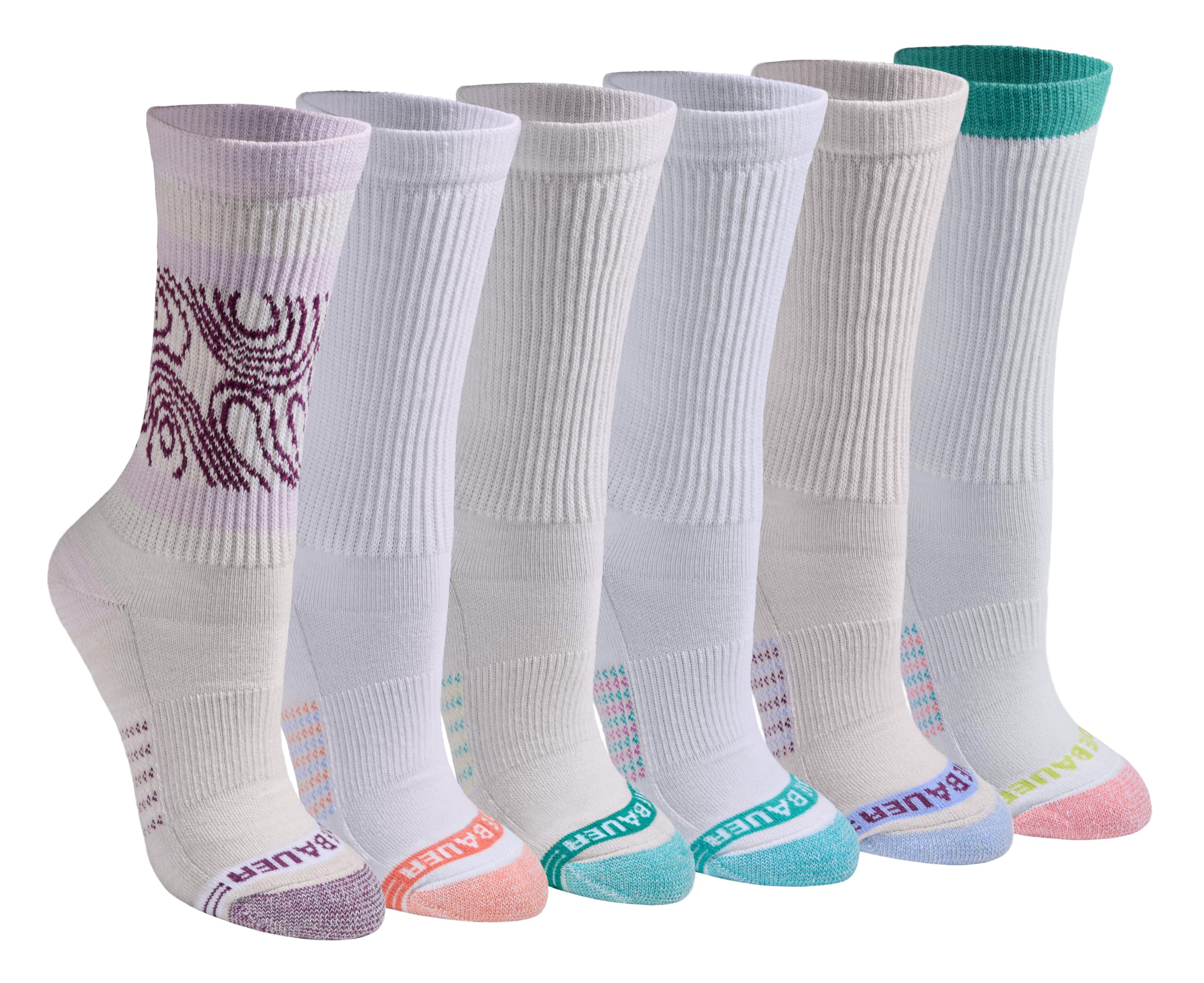 Women's Dura Dri Moisture Control 6-pair Crew Socks