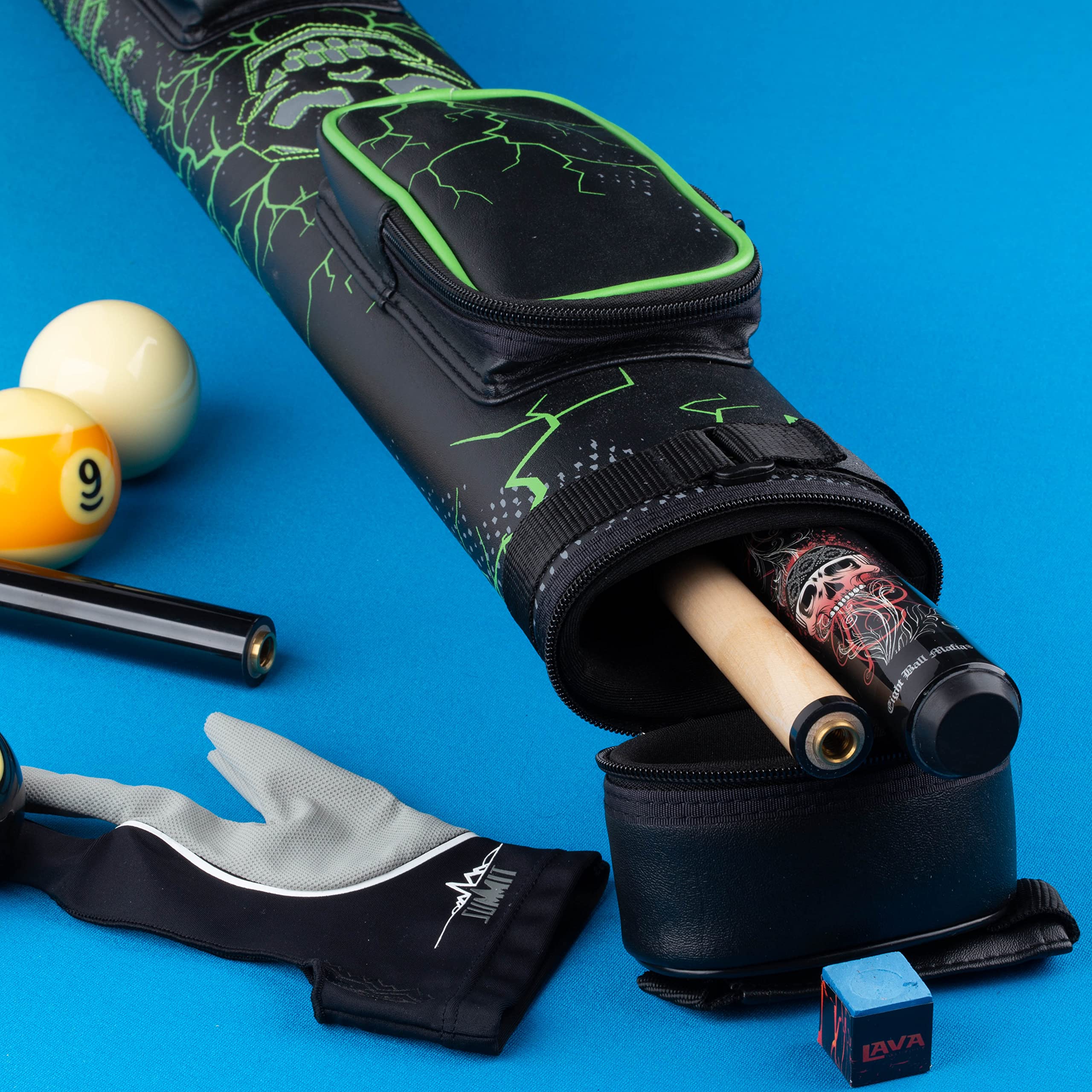 Amazon.com : Eight Ball Mafia Pool Cue Case : Sports & Outdoors