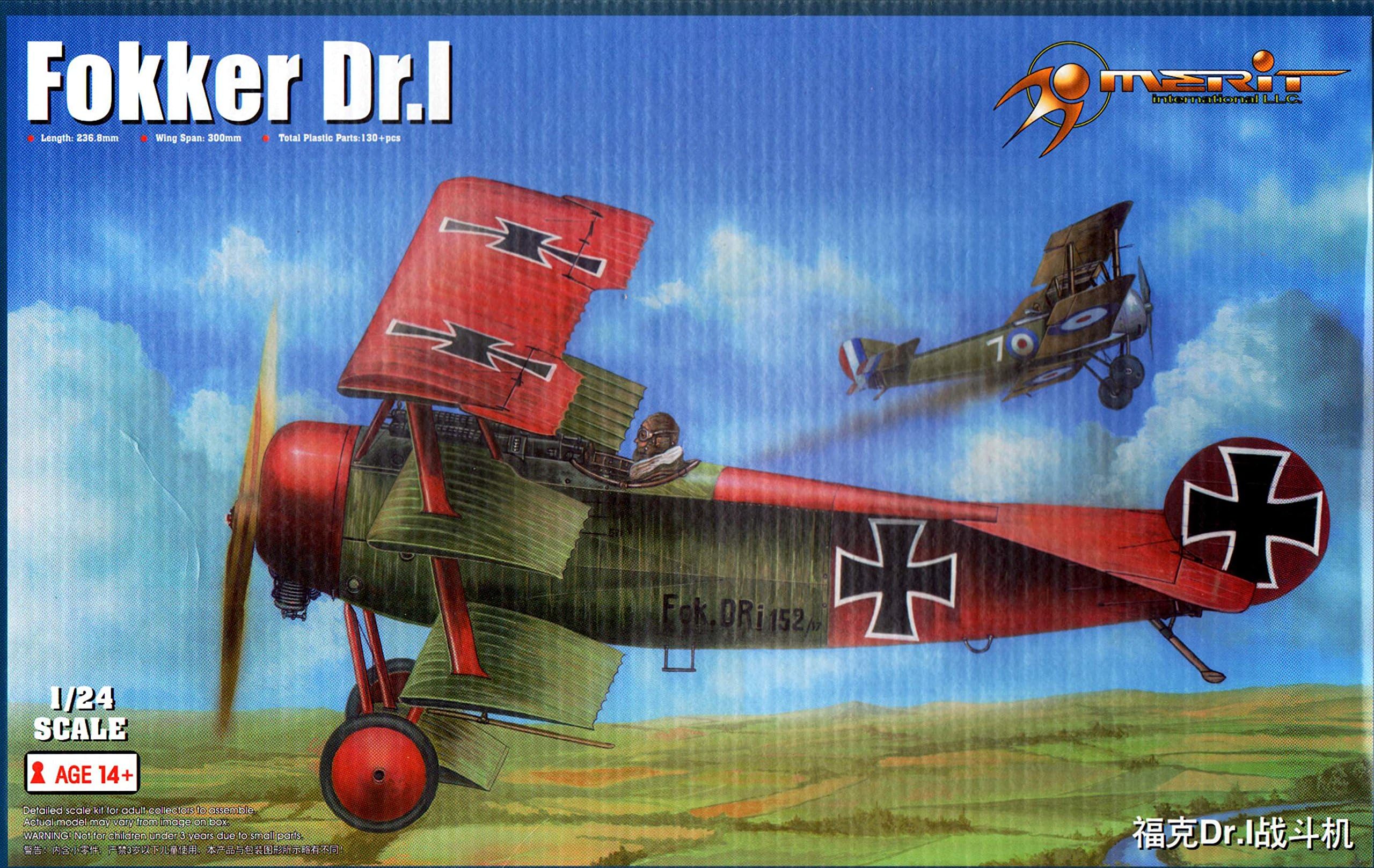Merit 1/24 Fokker Dr I # 62403 - Plastic Model Kit