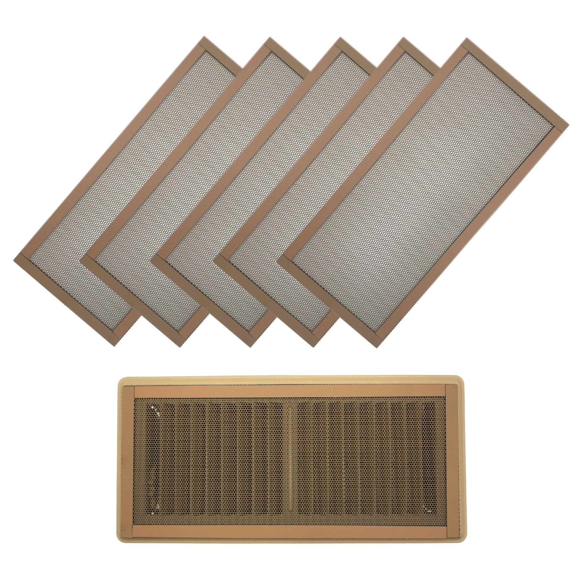 BEWAVE Magnetische Lüftungsgitter-Abdeckungen – 20,3 X 39,4 Cm, 2 Stück, Für Decke, Wand, Boden