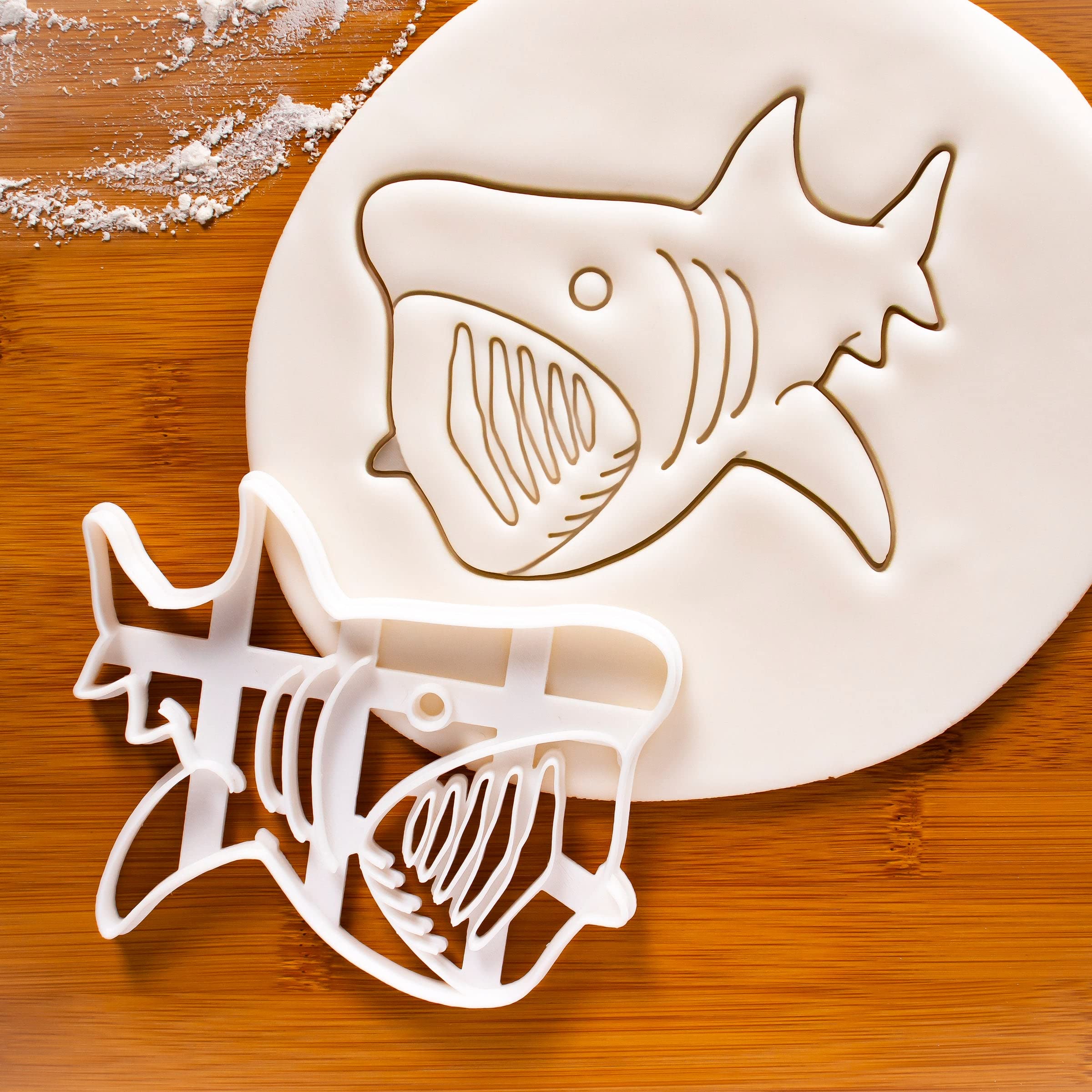 ensemble de 3 emporte-pièces pour animaux de la mer profonde (design: raie manta, requin baleine, requin pèlerin), 3 pièces