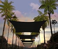 Vista 1 de Amgo ATAPS12 - Toldo rectangular, cubierta para el sol, marquesina, 95 % de bloqueo UV, permeable al agua y el aire, comercial y residencial