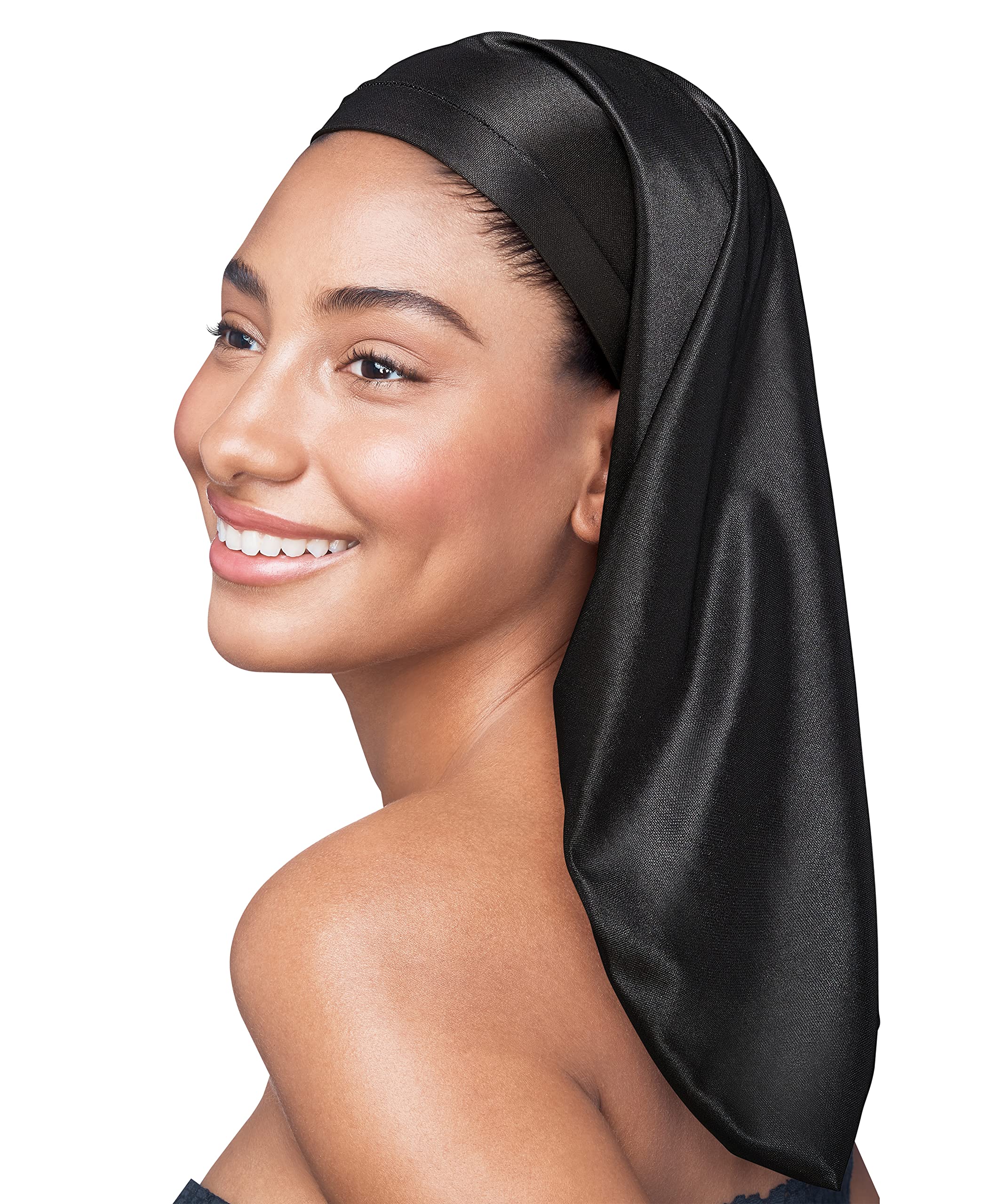Amazon.com : Red by Kiss Silky Braid Bonnet Sleep Cap, Frizz Free