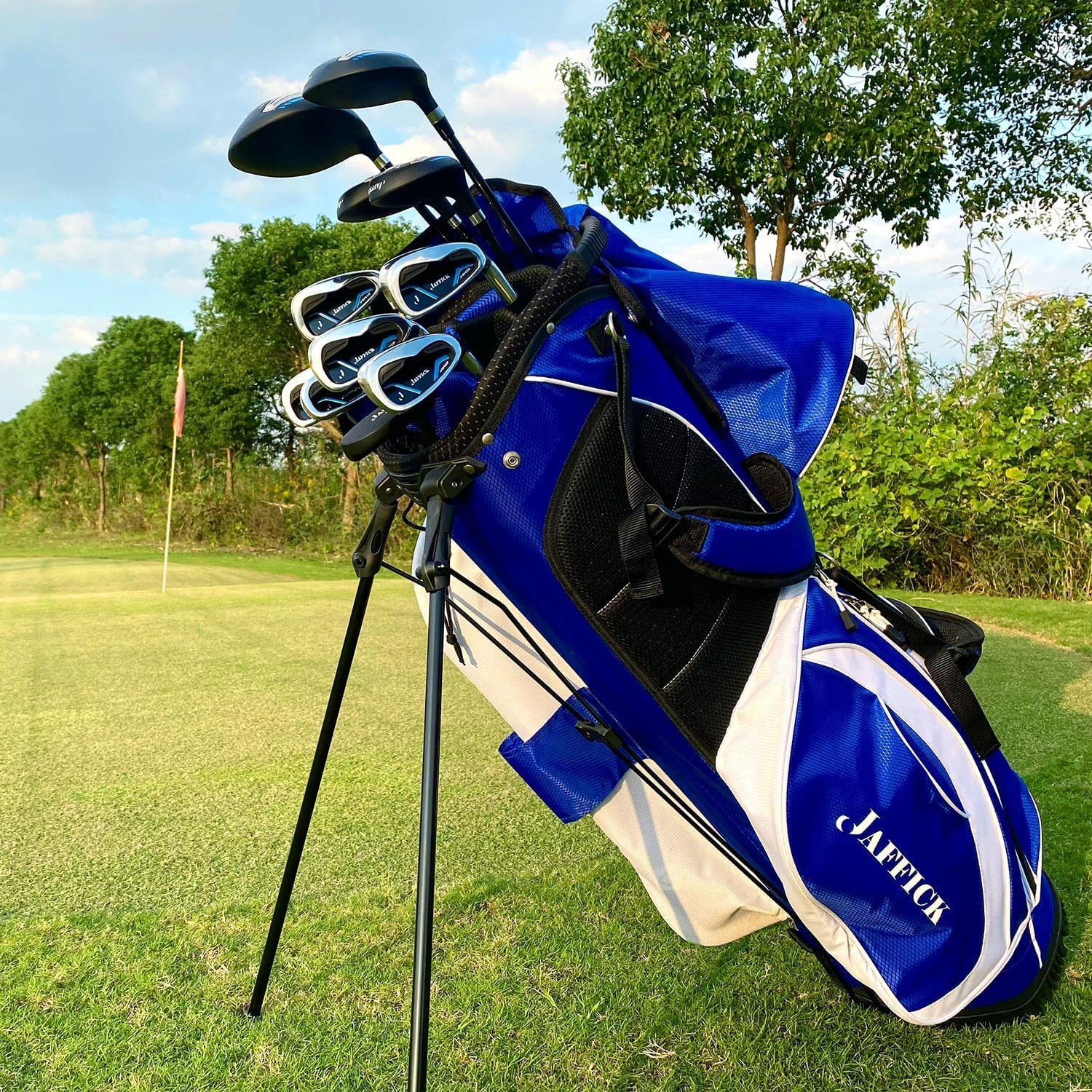 Complete Golf Clubs Set for Men Right Handed 12 Piece Golf Driver, Fairway Wood, Hybrid, Irons, Wedge Putter with Golf Stand Bag