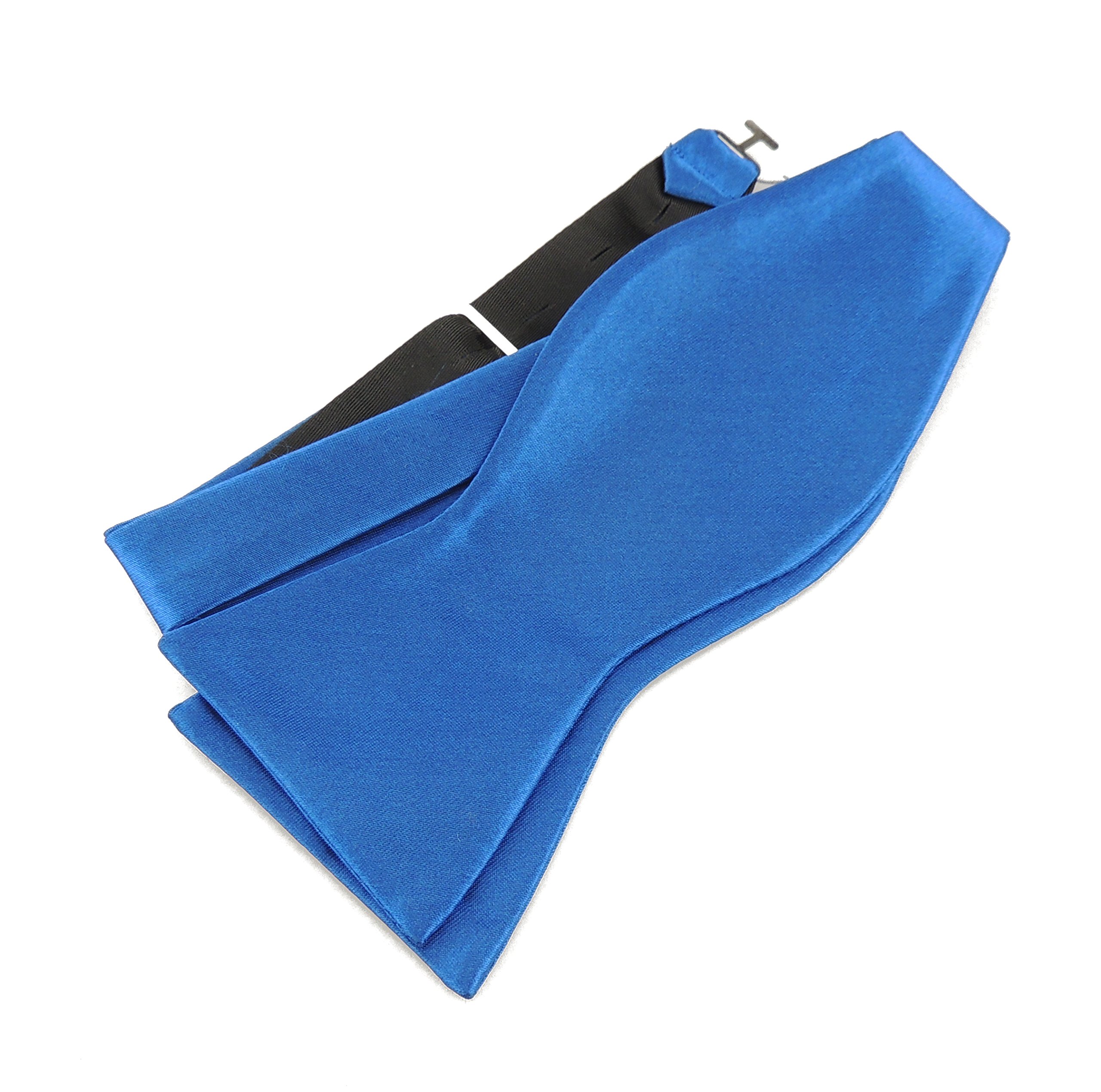 Glamour Girlz Men's Royal Blue Self Tie Formal Groom Grooms Wedding Evening Best Party Prom Gala Prom Dinner Jacket Dj Dickie Tuxedo Butterfly Solid Plain Satin Bow Tie Bowtie