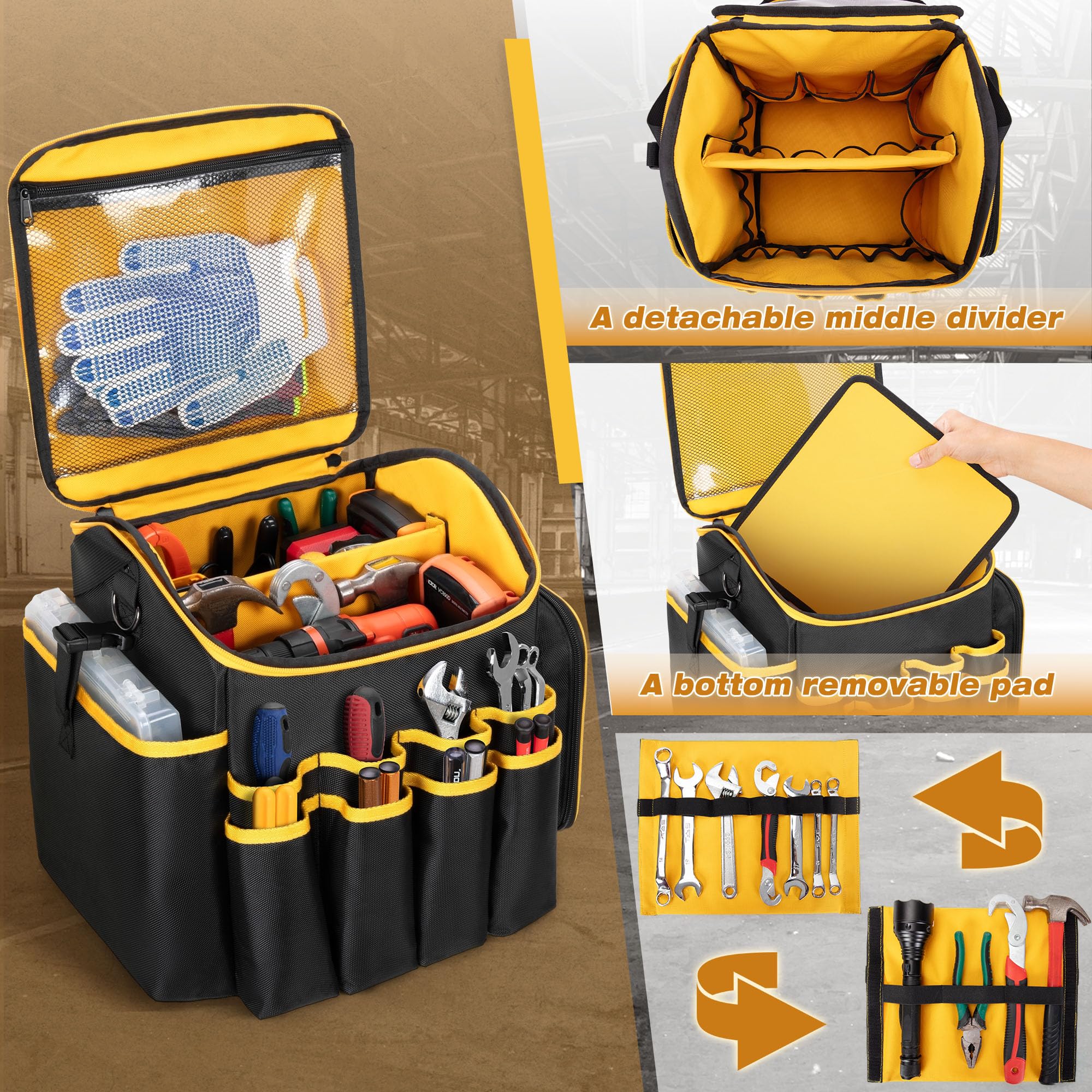 Marscamd Heavy Duty Tool Bag - Organize Your Tools -2