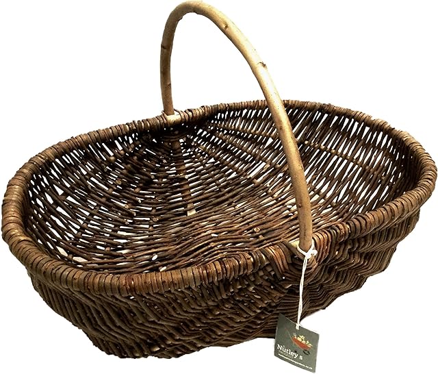 Nutley's Large Rustic Willow Vegetable Trug Basket