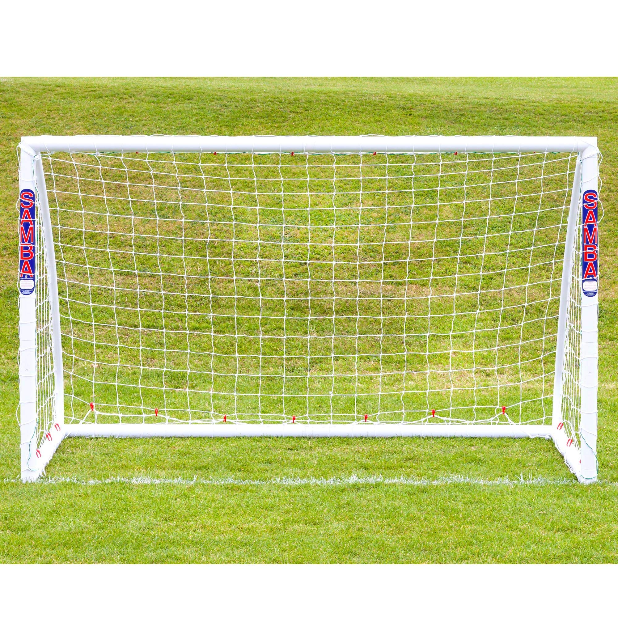Samba Football Soccer Match Goal Post with Net Clips, 2.5 Metre Width x 1.5 Metre Height