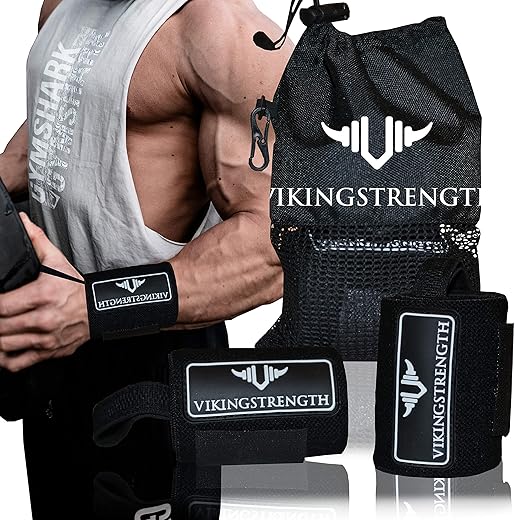 Vikingstrength Wrist Brace Support for Weight lifting, Crossfit, Bodybuilding and