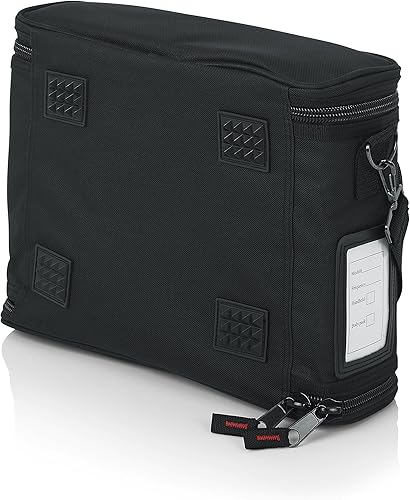 Miniatura 5 de Gator Cases - Bolsa de transporte acolchada de nailon para un solo sistema de micrófono inalámbrico estilo vivo para receptor, paquete de cuerpo y