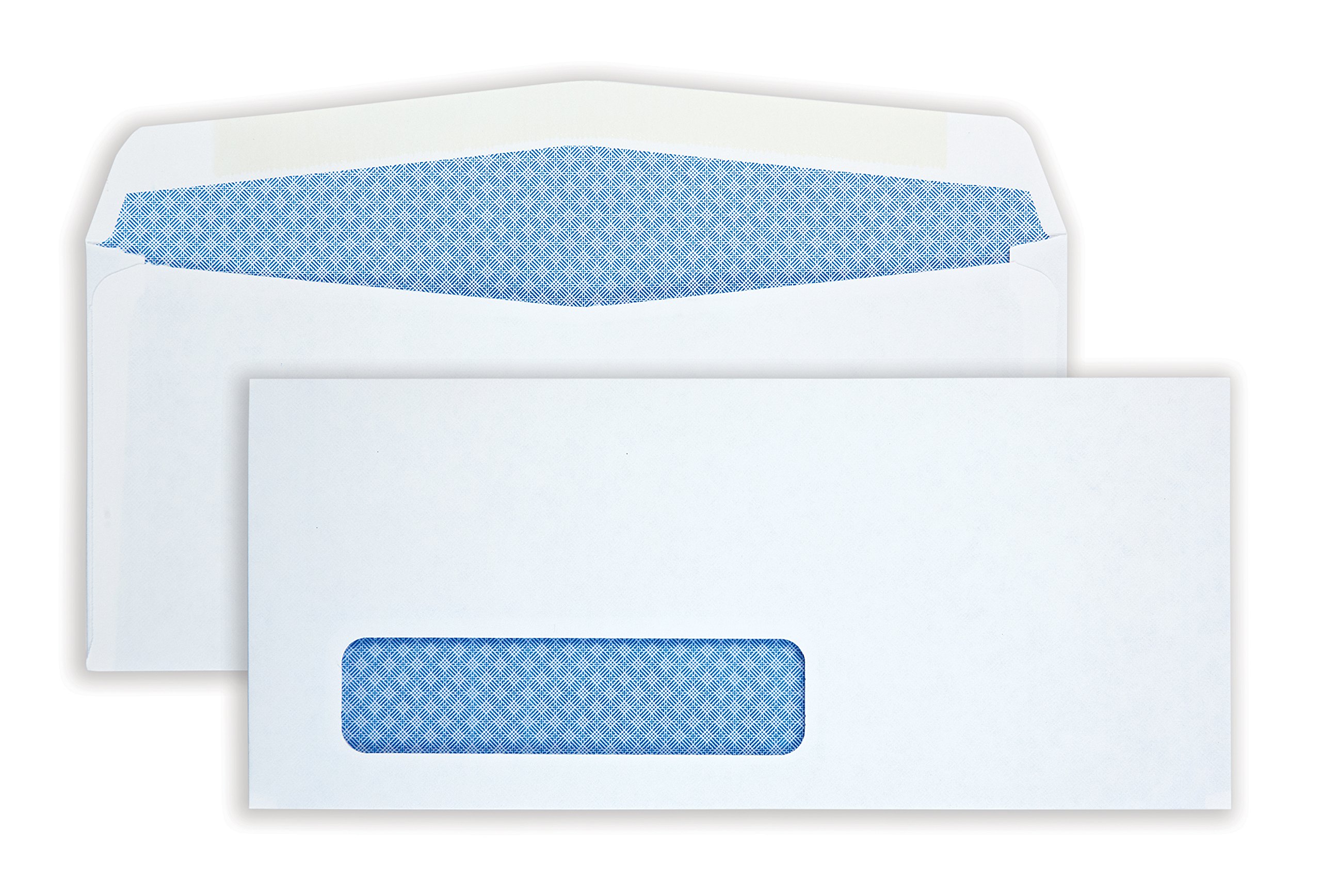 Quality Park10 Security Window Envelopes, Gummed, White, 500 per box (90130)