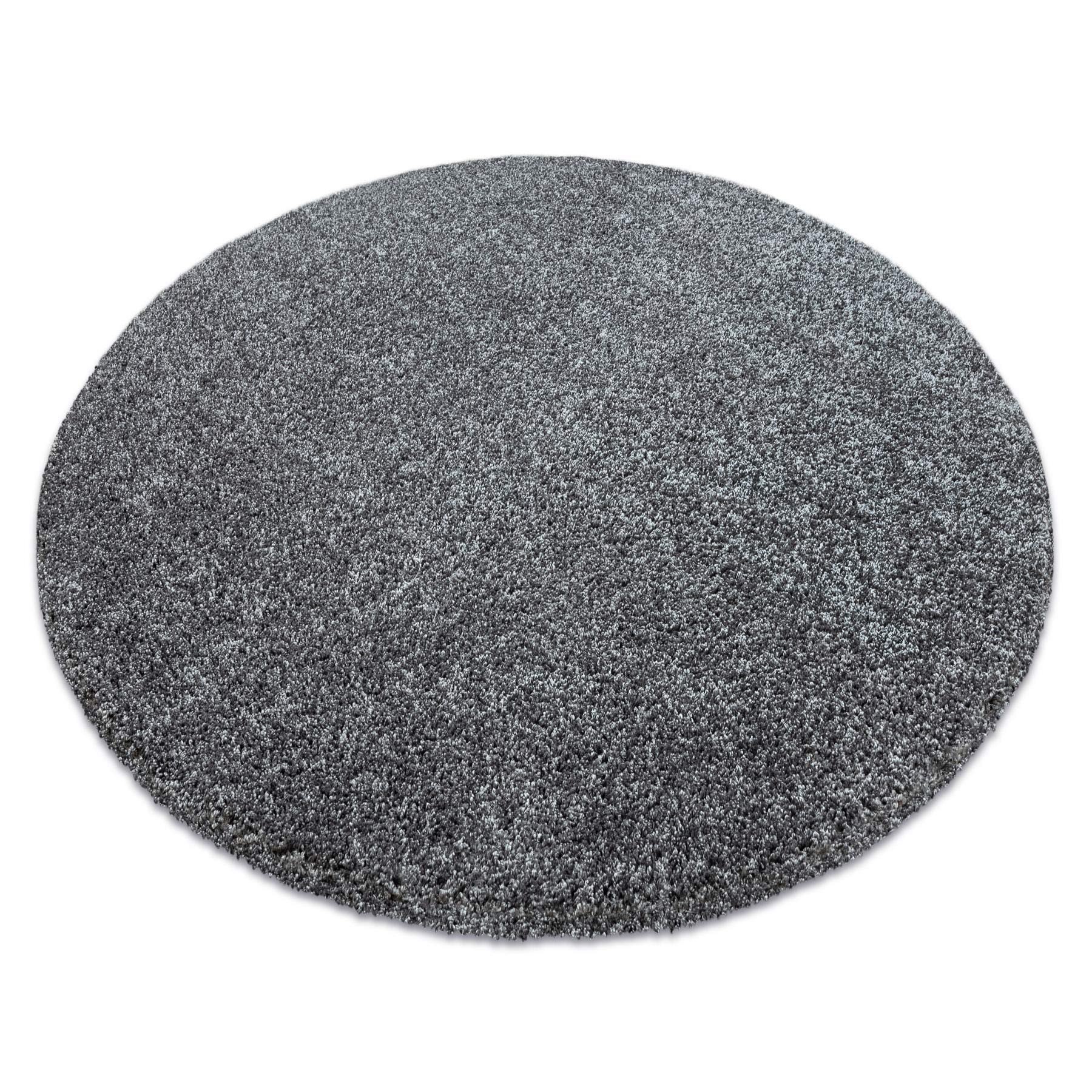 Tapis lavable en machine anthracite ILDO de 160 cm pour salon et cuisine