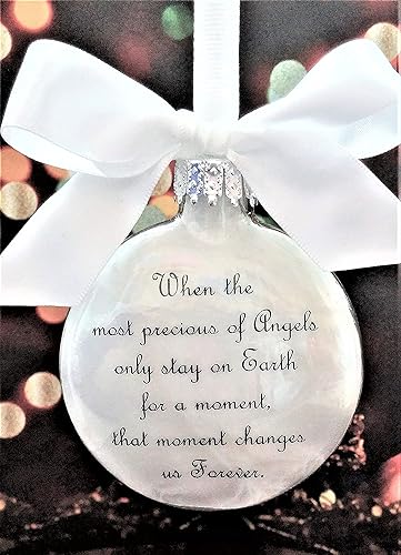 Miniatura 2 de Adorno conmemorativo para bebé, el más preciado de los ángeles con huellas, regalo de condolencias