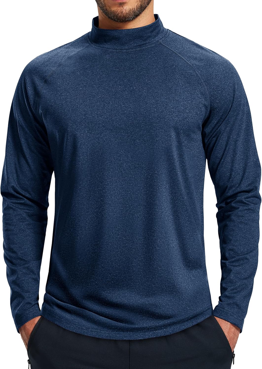 MAGCOMSEN Men's Thermal Shirts Long Sleeve Fleece Lined Base Layer Undershirts Athletic Warm Winter Workout Top - Image 2