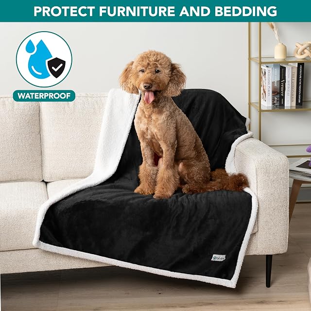 Foto 2 de 7 de PetAmi Manta Impermeable para Perros medianos y Grandes, Manta para Mascotas, protección de Funda de sofá