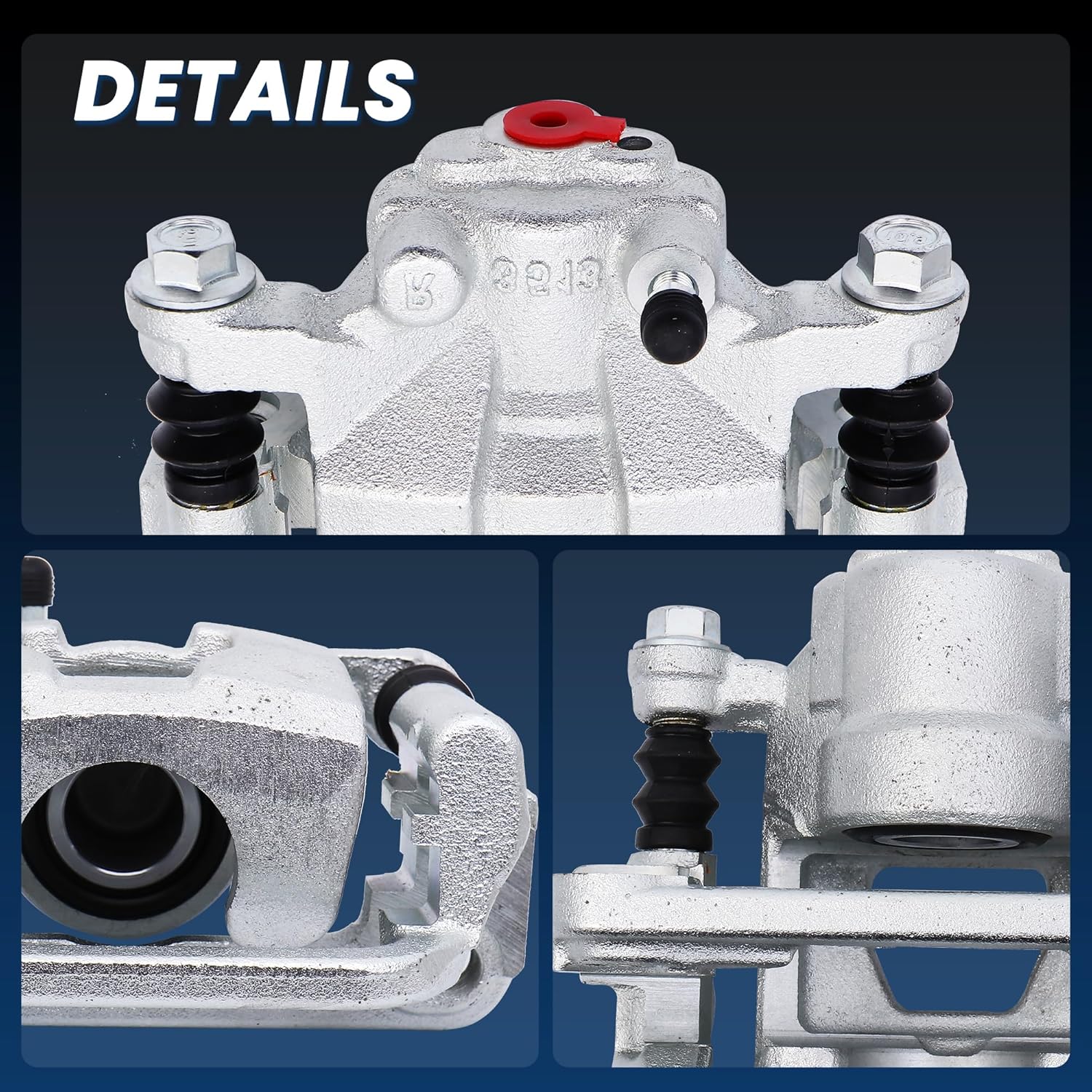 2PCS Rear Disc Brake Caliper Assembly w/Bracket Compatible for 2002-2018 Nissan Altima / 2003-2008 Nissan Maxima / 2019-2021 Maxima 19-B2780A 19-B2781A