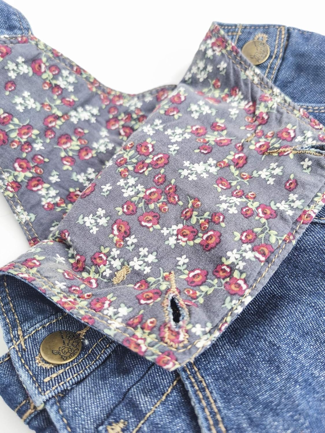 KIDSCOOL SPACE Baby Denim Overall,Toddler Little Soft Cute Jean Jumper - Image 5