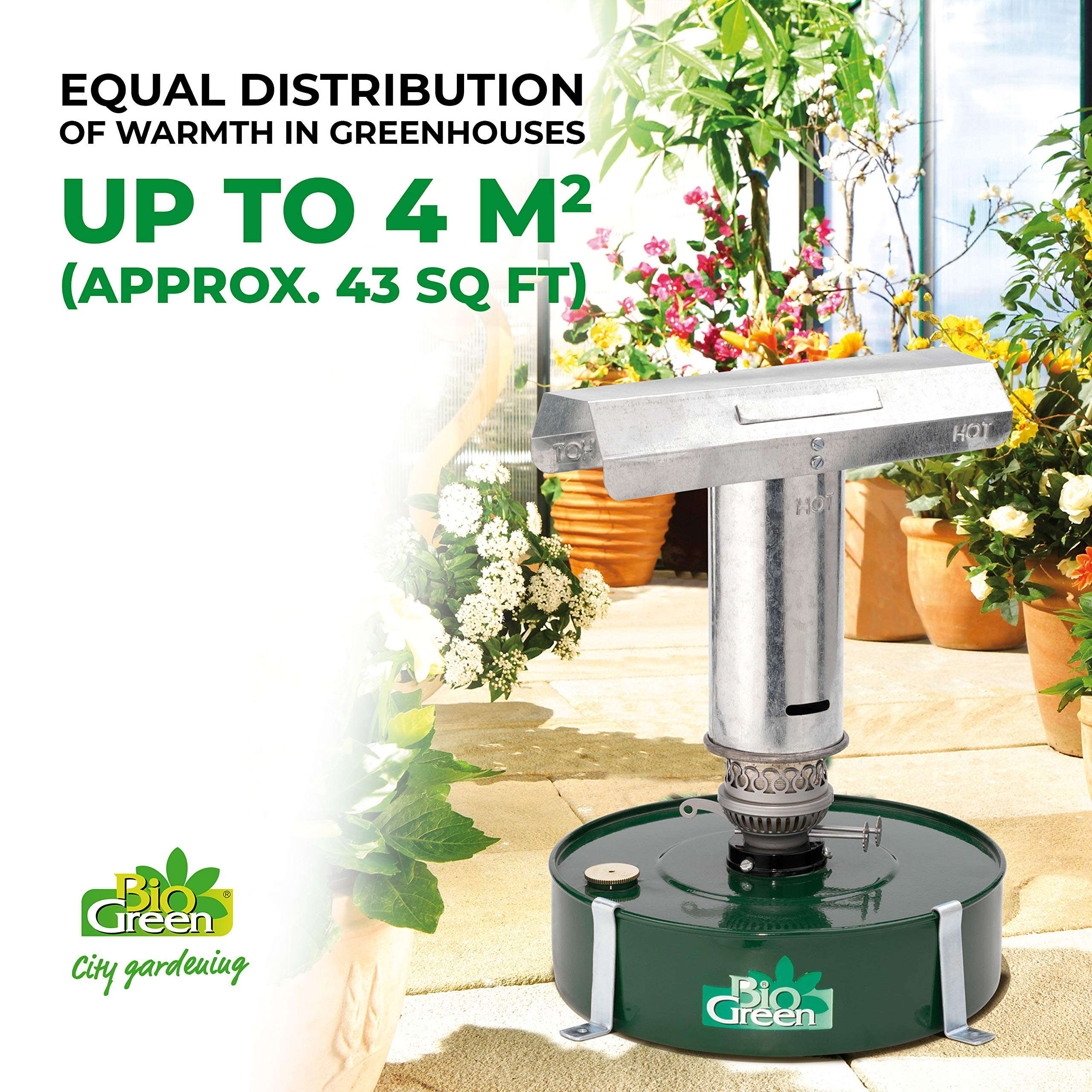 Bio Green WM-P4 Warmax Power4 - Calefactor para invernadero