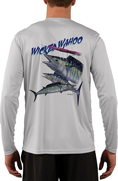 Amazon.com: Wicked Wahoo - Camiseta de manga larga para hombre con protección  solar UPF 50+ : Ropa, Zapatos y Joyería