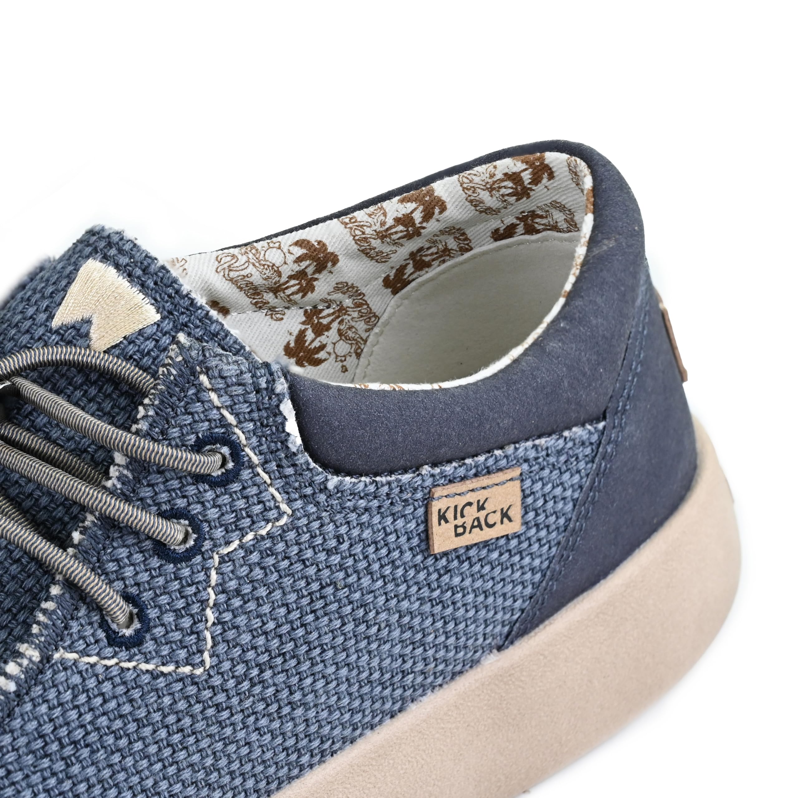 Kickback Haven Mocassini Slip‑On Uomo Stile Sneaker – Scarpe Casual in Canvas, Lino o Mesh Elasticizzato con Lacci Elastici Regolabili, Comode ed Eleganti per l’Estate Quotianiana