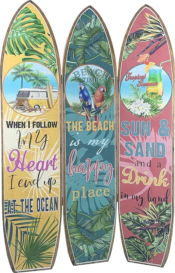 LANDCHY Surfboard Shaped Room Divider