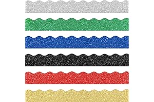 118 ft Bulletin Board Borders with Colorful Glitter for Classroom Decorations