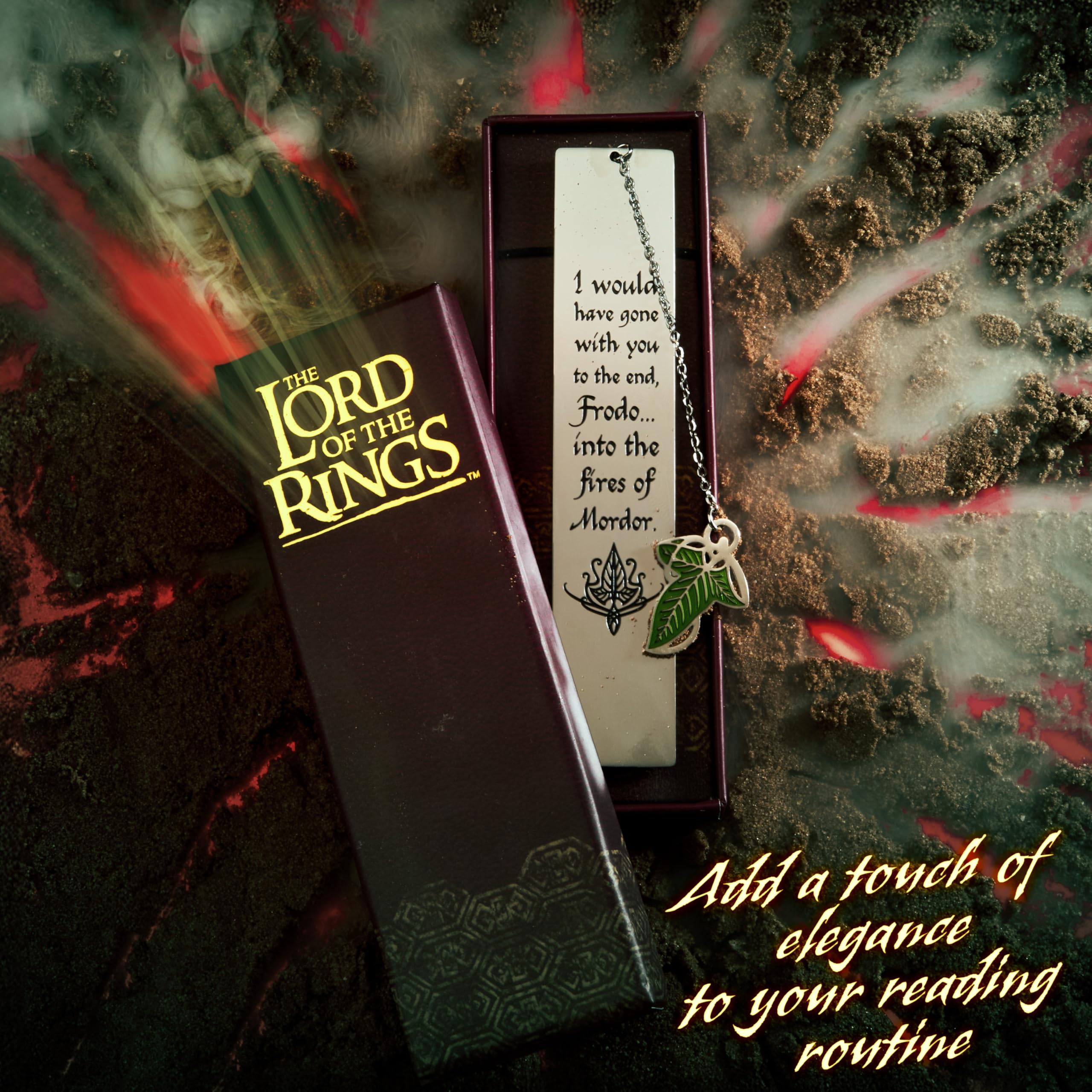 Lord of the Rings Metal Bookmarks Adults Teens Kids with Gift Box Book Marker with Quote and Charm - Image 4