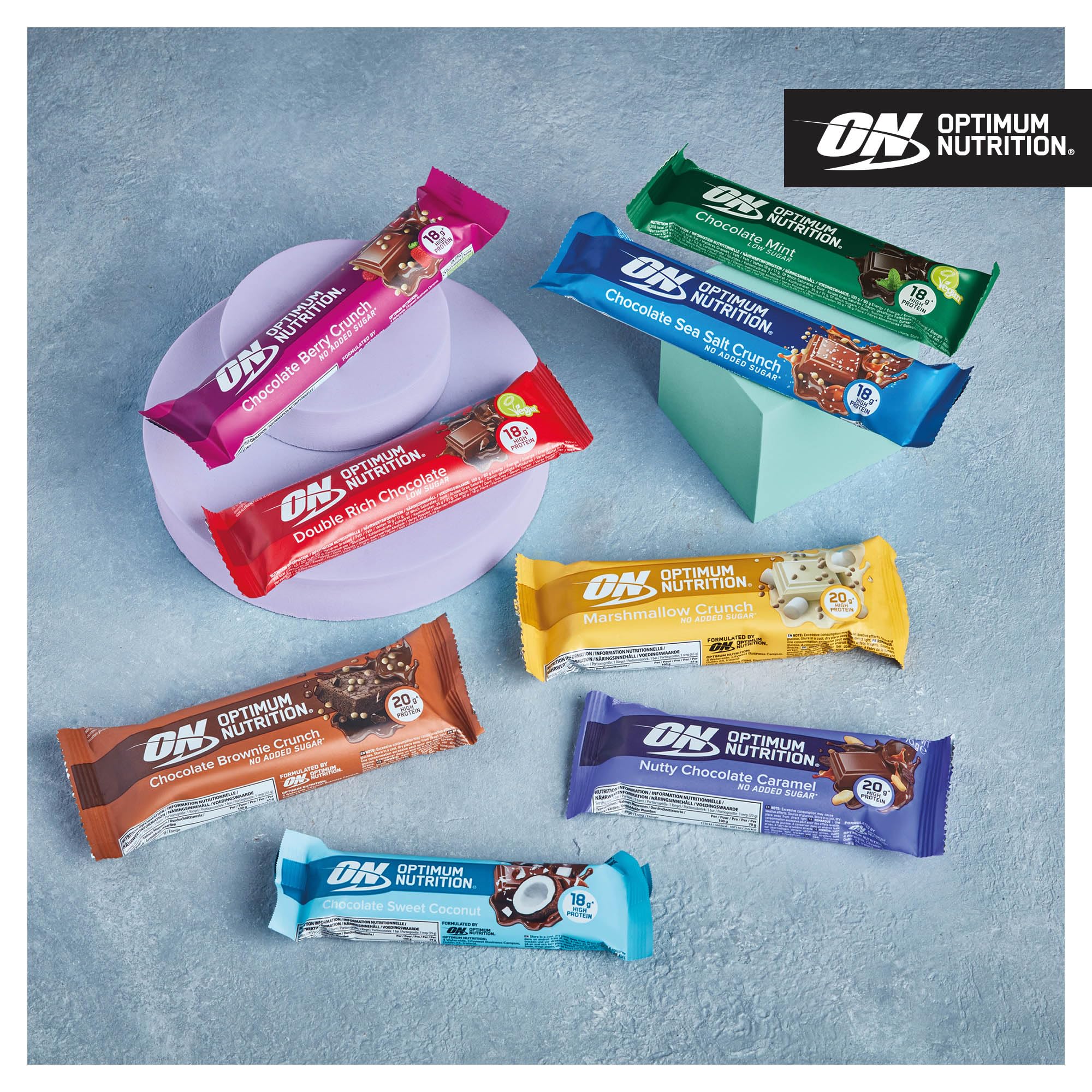 Optimum Nutrition Protein Crisp Bar (10x65g) Malvavisco crujiente