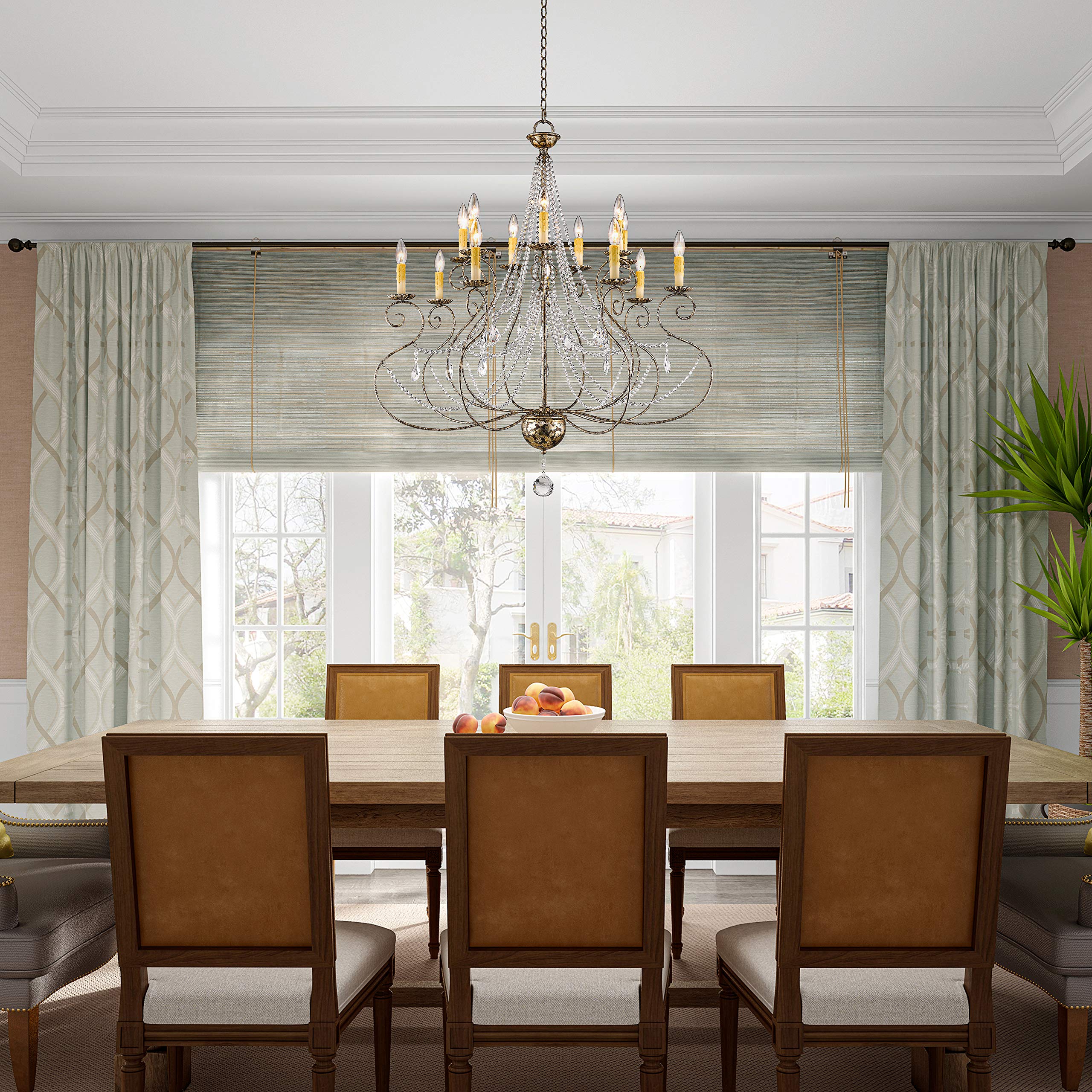 Livex Lighting 51910-36 Crystal Accents 14 Light Foyer