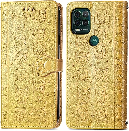 Miniatura 6 de CCSmall Funda para Moto G Stylus 5G 2021 (no 4G), funda tipo cartera con diseño de caricaturas para Moto G Stylus 5G MG con tarjetero de