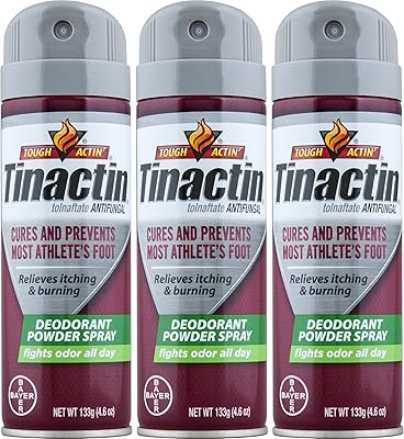 Tinactin Athletes Foot Deo Spray Powder Pack of 3