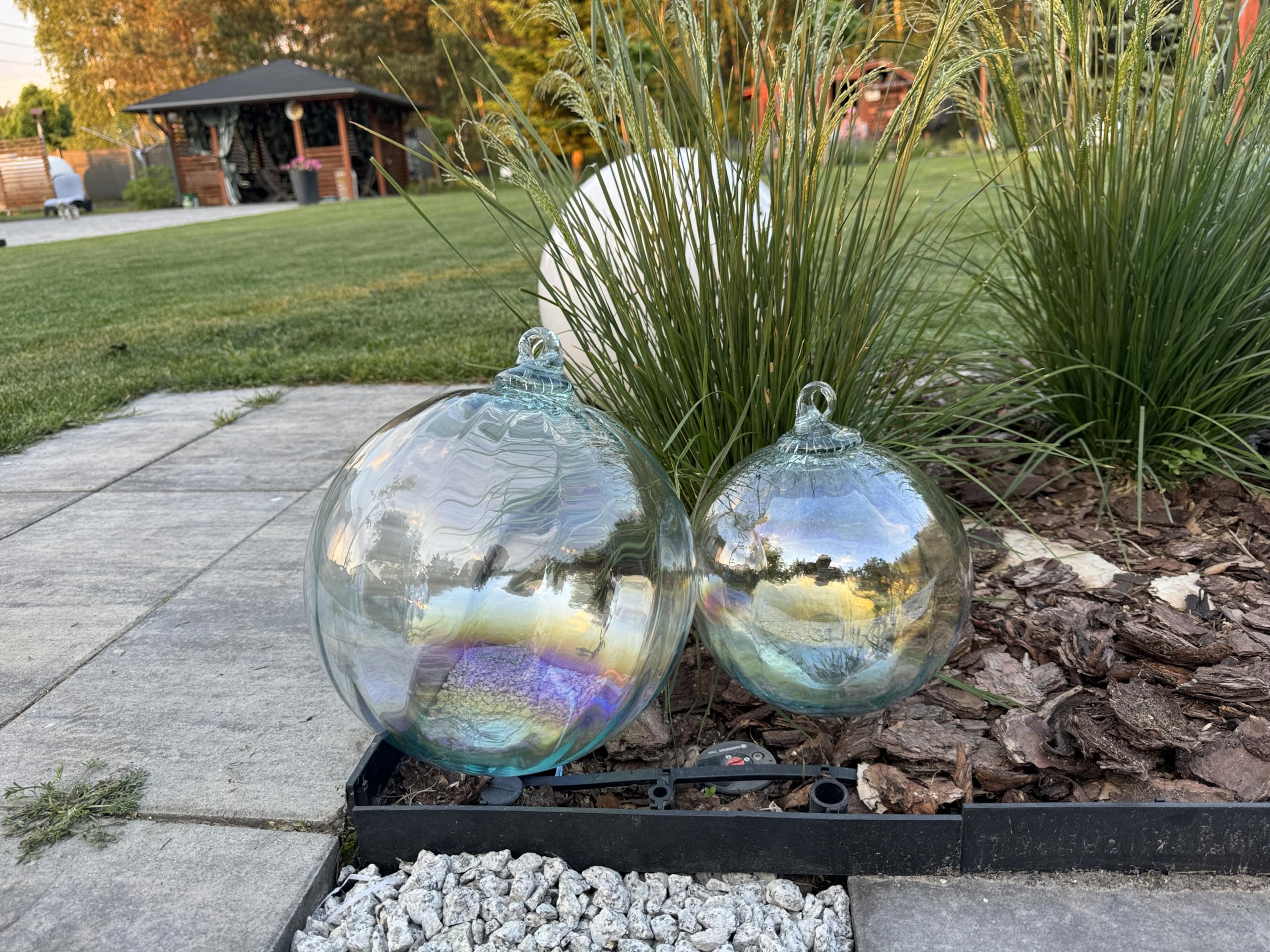 Metex Regenbogen Deko-Blase – Dekoration für Ihren Garten und Teich 20 x 20