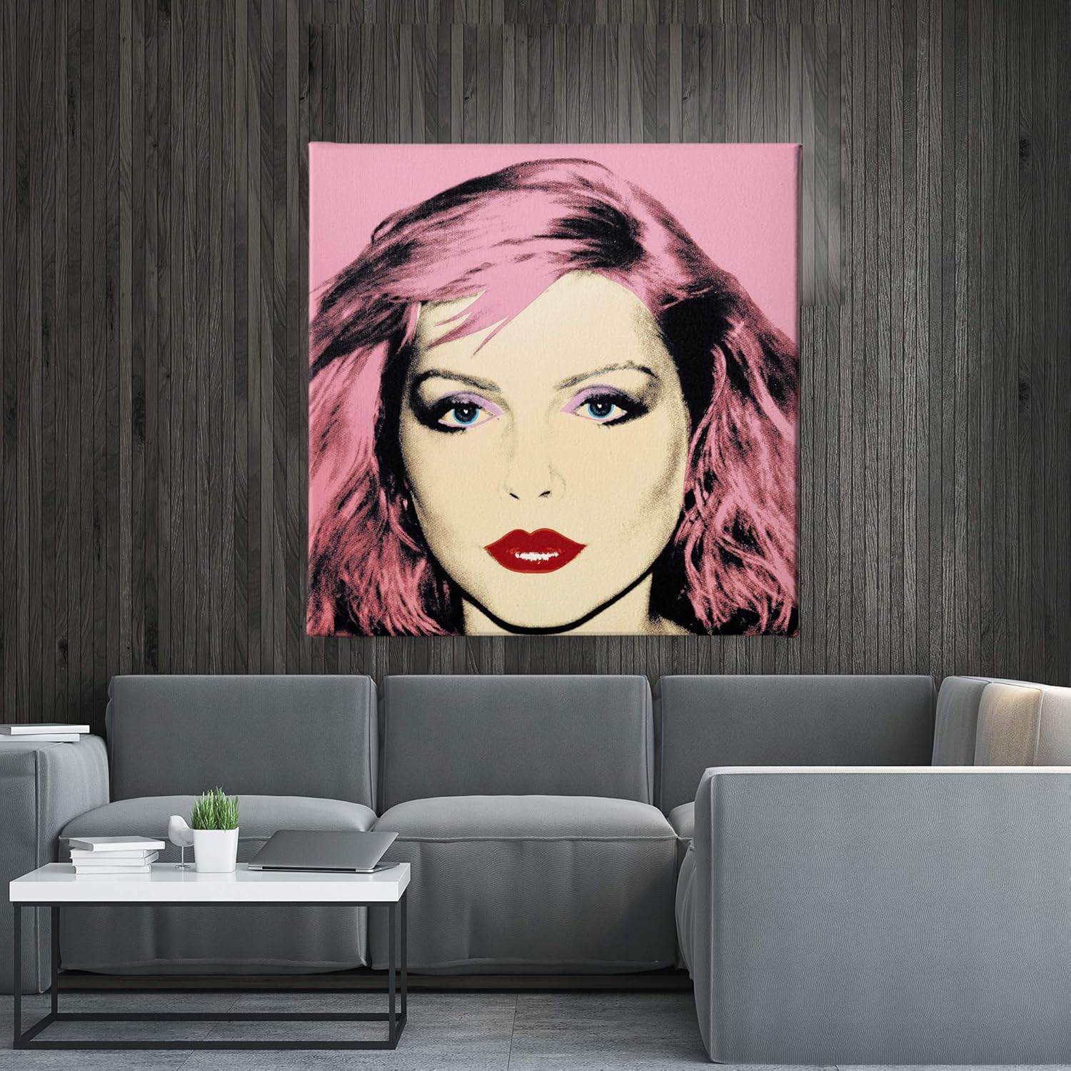 Andy Warhol- Debbie Harry - Pop Art - Blondie - Canvas Art Wall Art Home Decor (16in x 16in Gallery Wrapped)
