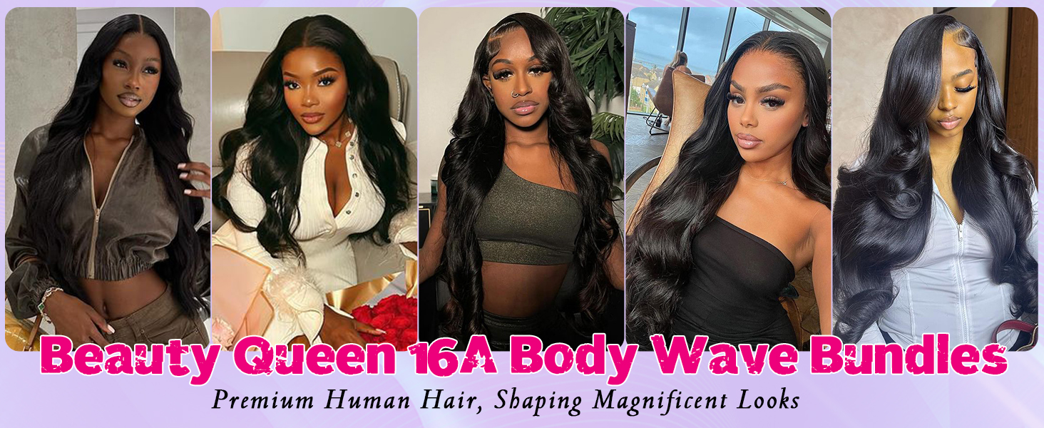 16A 100% Human Hair Body Wave Bundles 4 Bundles 16-22 Inch IVA 16A Body Wave Bundles Human Hair, 100% Raw Human Hair  main image 2