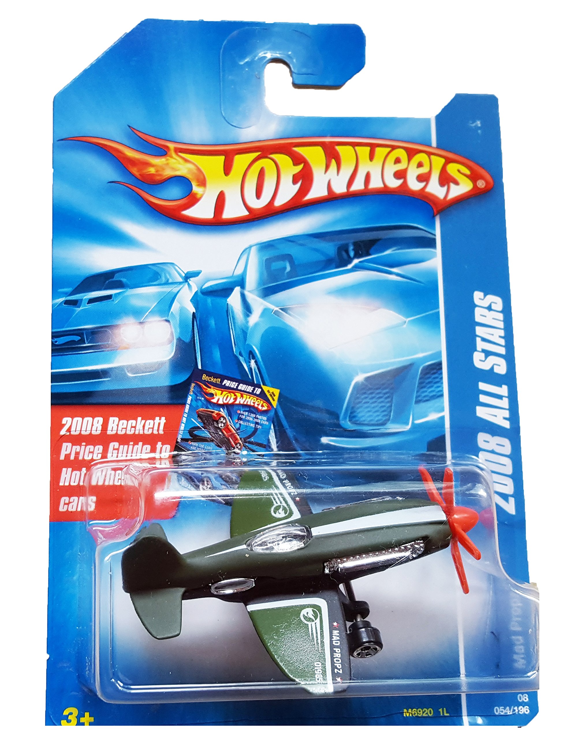HOT WHEELS 2008 ALL STARS Black/White/Silver Mad Propz 54/196 Die-Cast Car