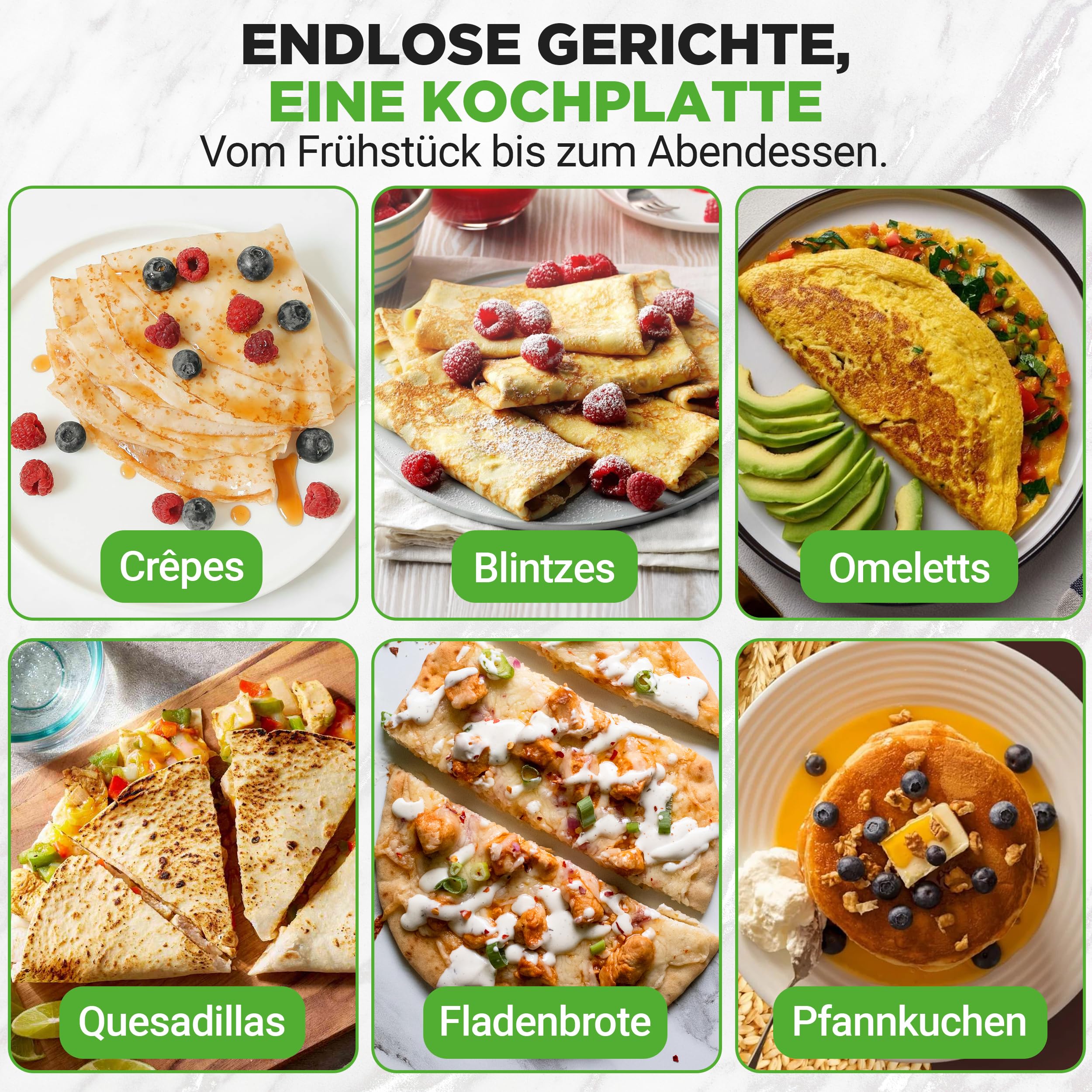 NutriChef Crepe Maker 30 cm elektrisch – Antihaft Platte mit Temperaturregelung, Teigverteiler und Spatel, Schwarz