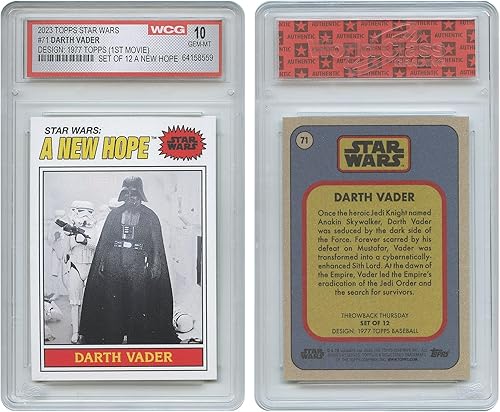 Miniatura 3 de Star Wars Topps Cards 1977 Topps Edition Rare - Todas las gemas graduadas menta 10 condiciones - Recibirás el juego completo de los 12