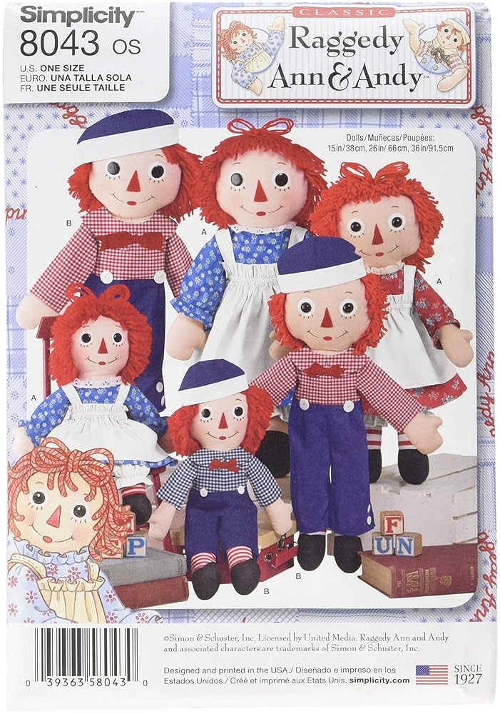 Raggedy　ジョジーン　ペア　アン　アンディ　54cm　アクセサリー付き Raggedy ジョジーン ペア アン アンディ 54cm アクセサリー付き