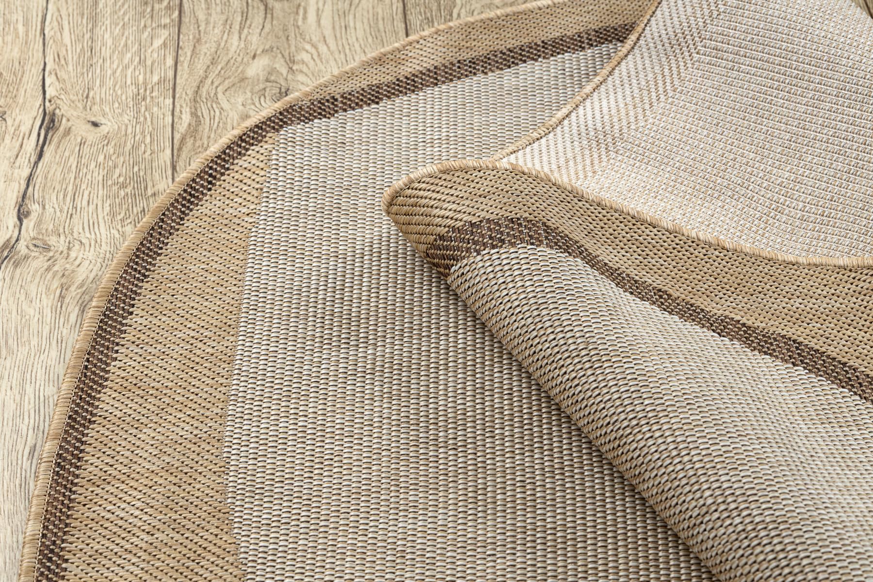 ORGANIC 2123 Tapis sisal naturel / écru intérieur & extérieur 133x190 cm
