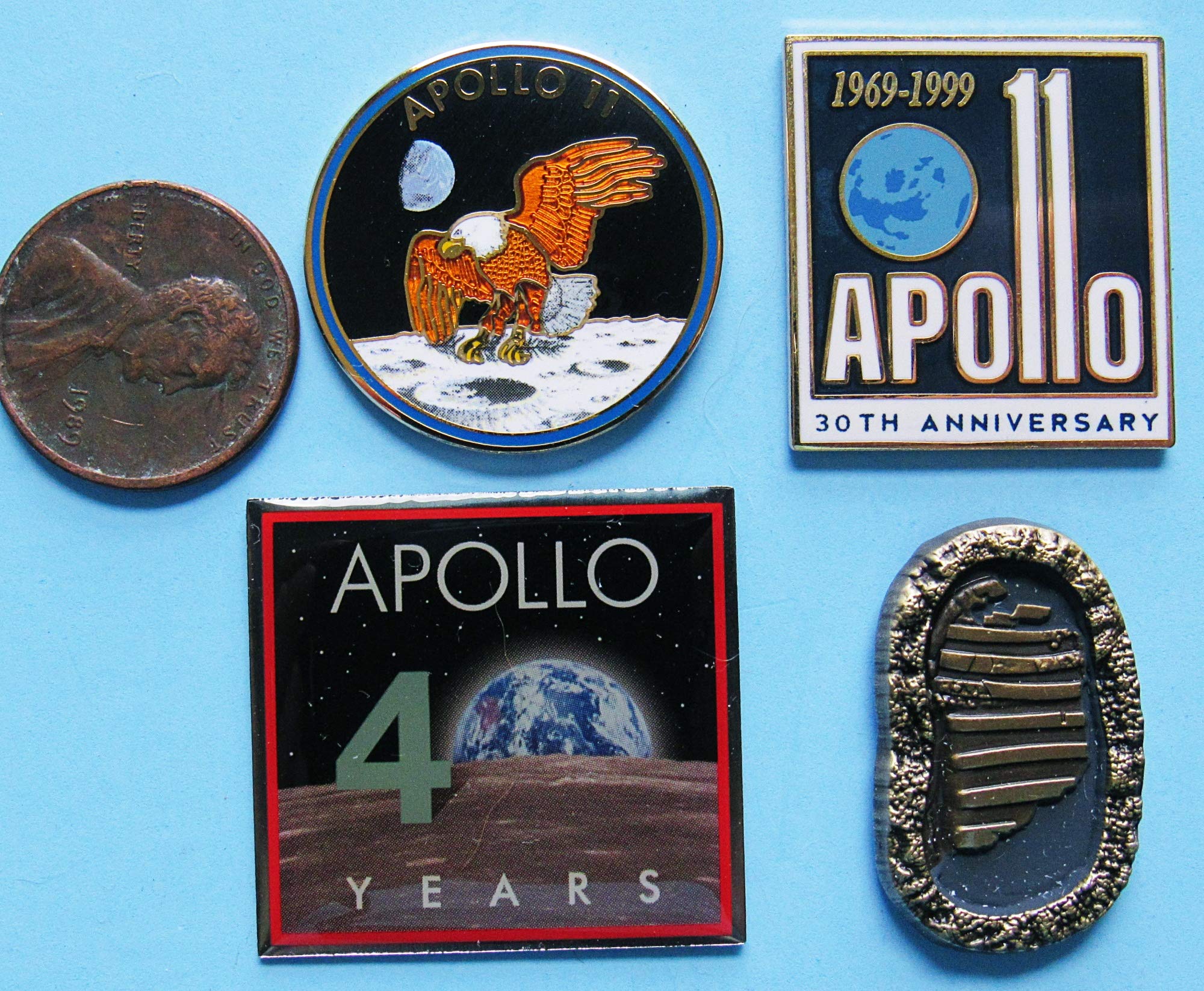Amazon.com: Apollo 11 Pin 50th Anniversary flown metal footprint