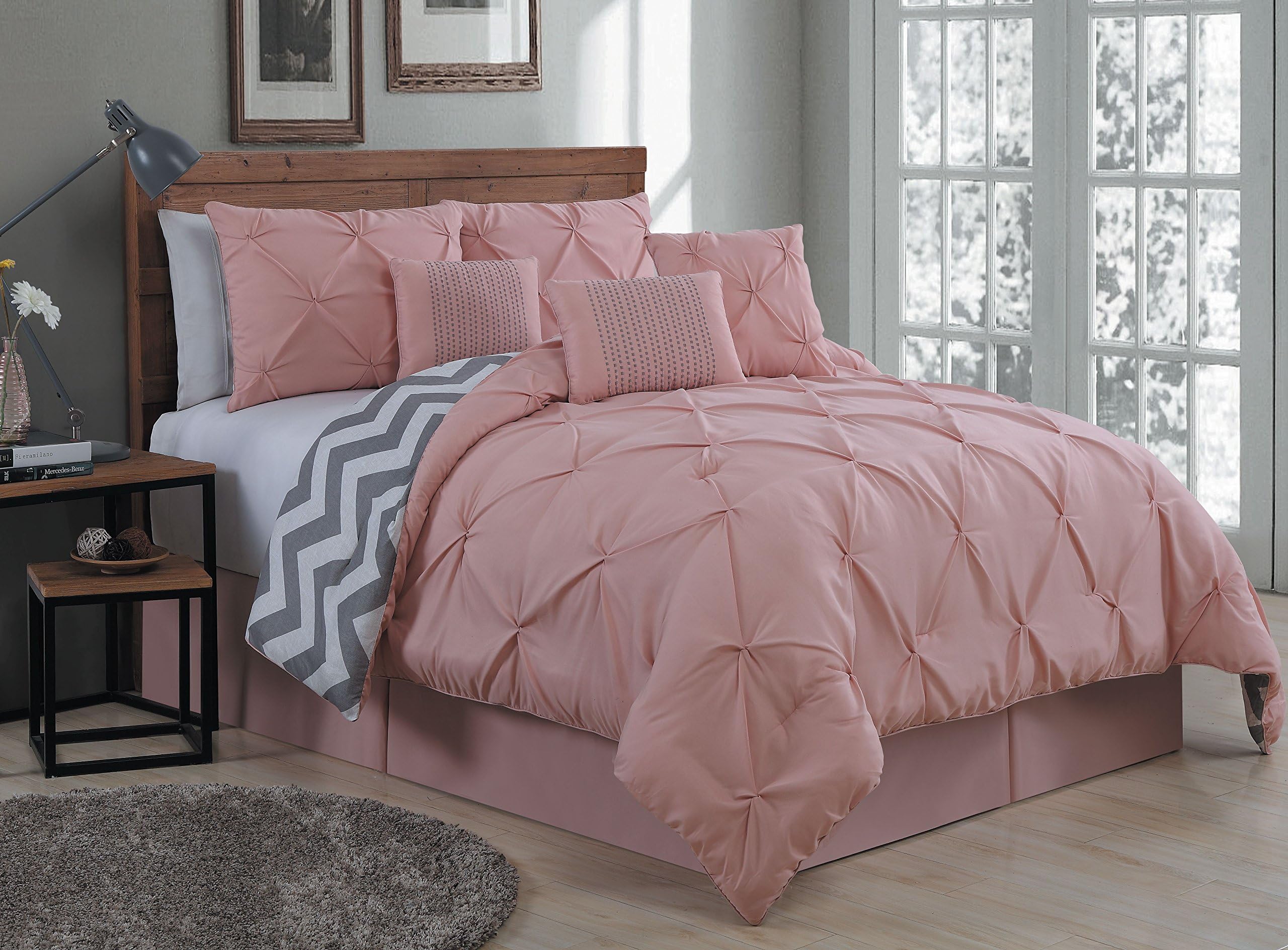 Avondale Manor Bedding Set, Microfiber, Blush, Twin