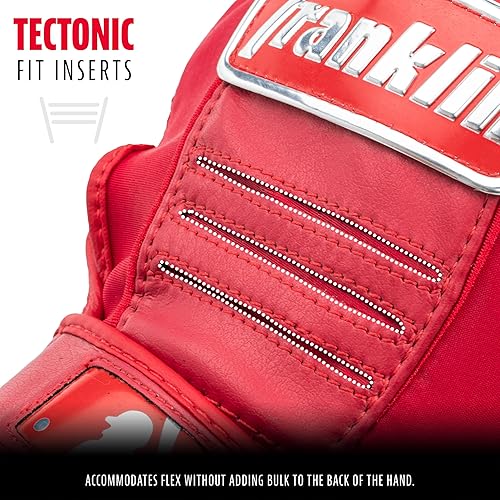 Miniatura 190 de Franklin Sports MLB - Guantes de bateo de béisbol CFX Pro para adultos + jóvenes, béisbol + sóftbol, varios tamaños + colores Negro/Negro