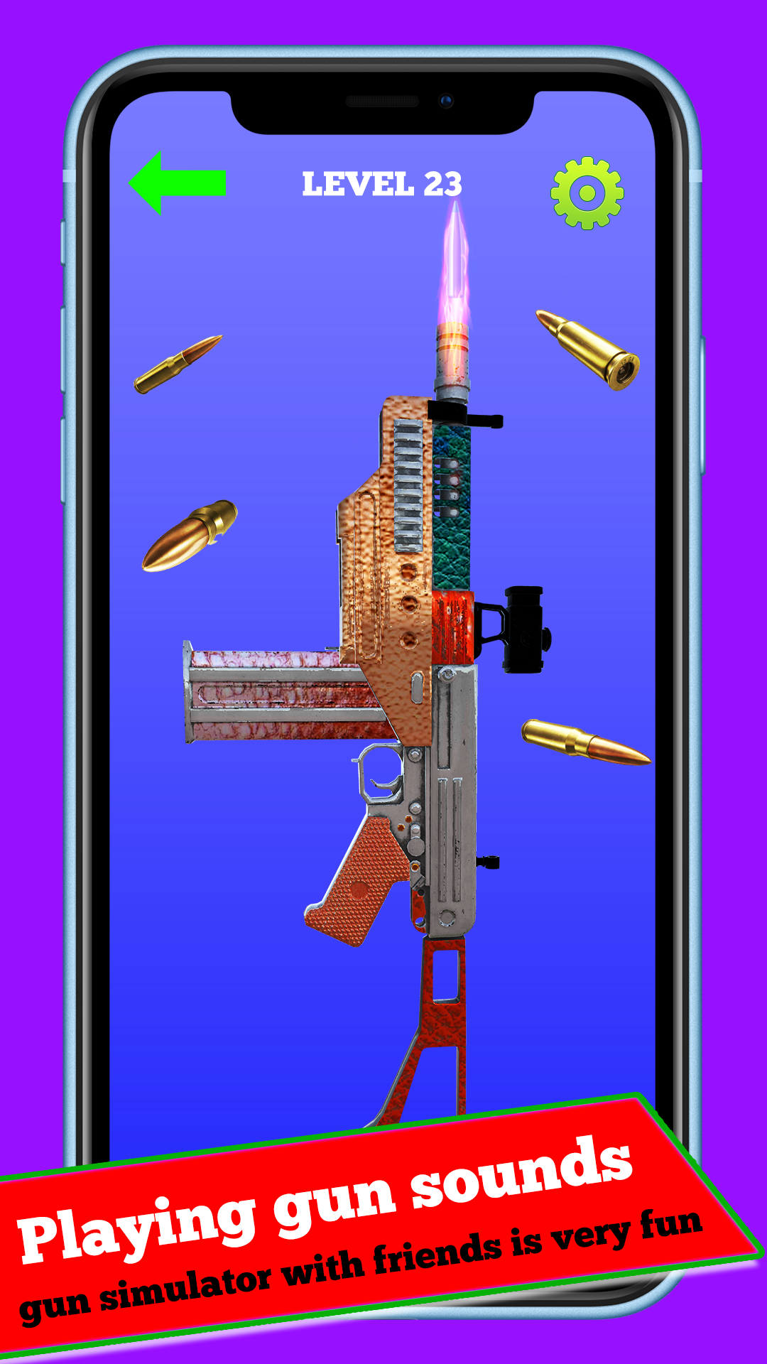 Real Gun Shot Sounds Prank Simulator Powerful Weapons Shooting 3D