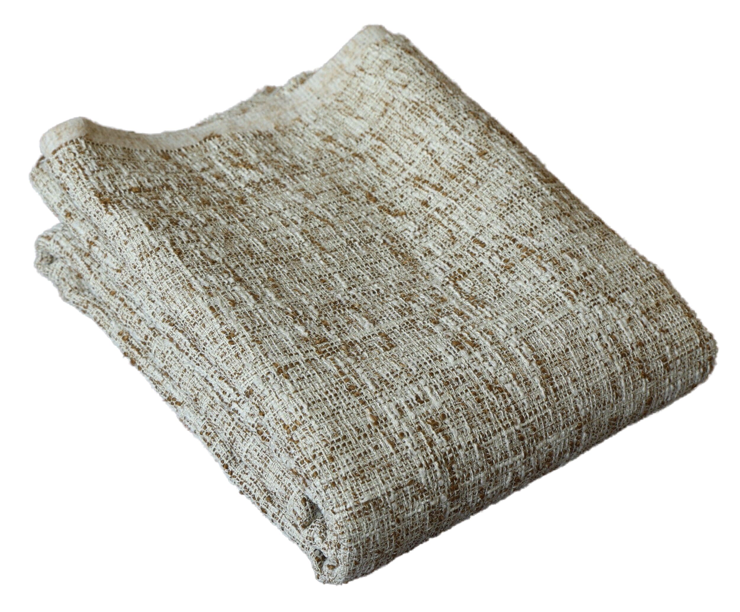 TinaKimUpholstery Fabric, Faux Linen Type Cloth Material, for Chair Sofa Couth Reupholster (Khaki, 3 Yard)