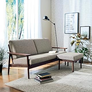 【カリモク正規品】ソファー 3人掛 オットマン付 2点セット ブラウン モカブラウン 幅170cm karimoku 100L1037-2