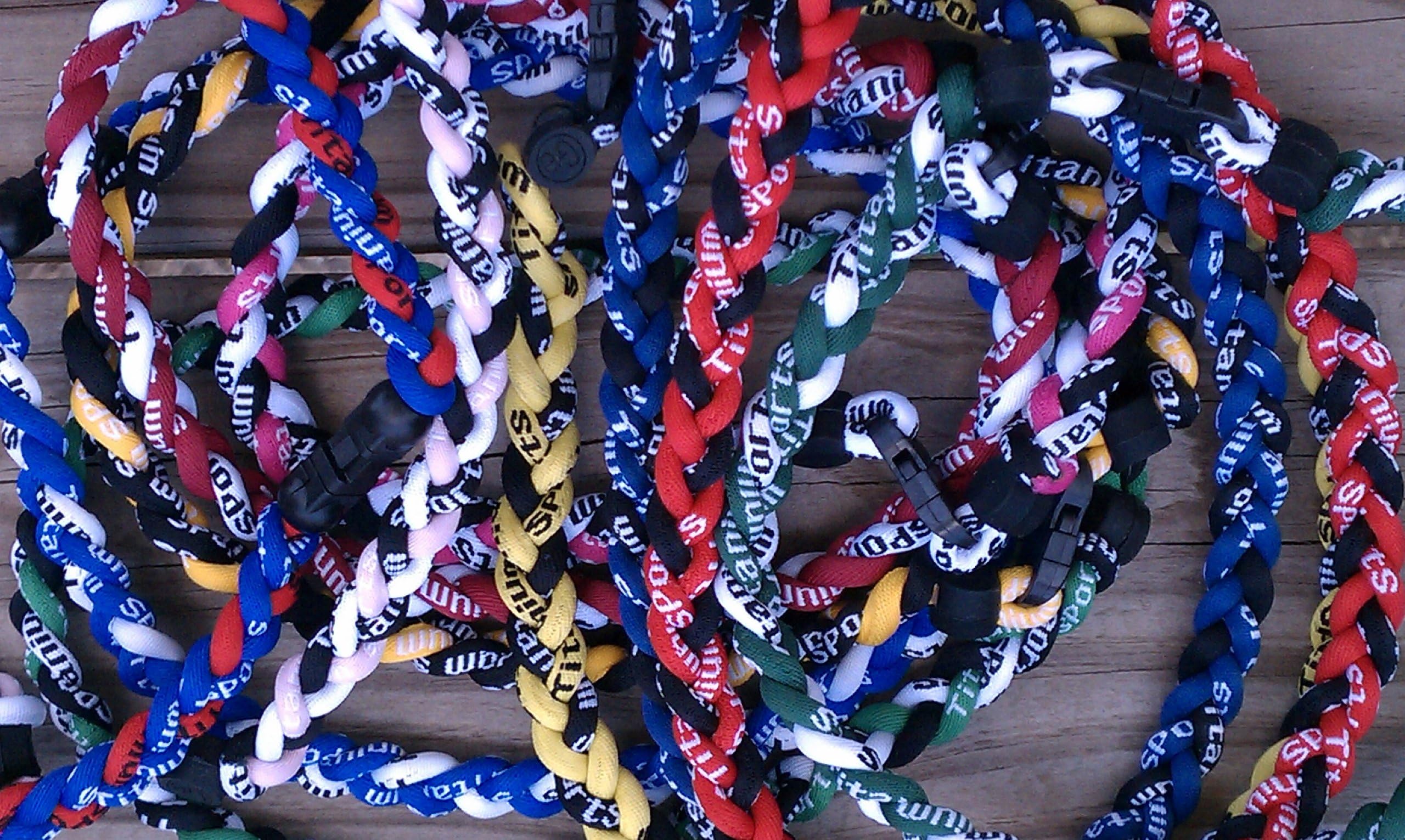 Package of 12 Assorted Tornado Titanium Necklaces