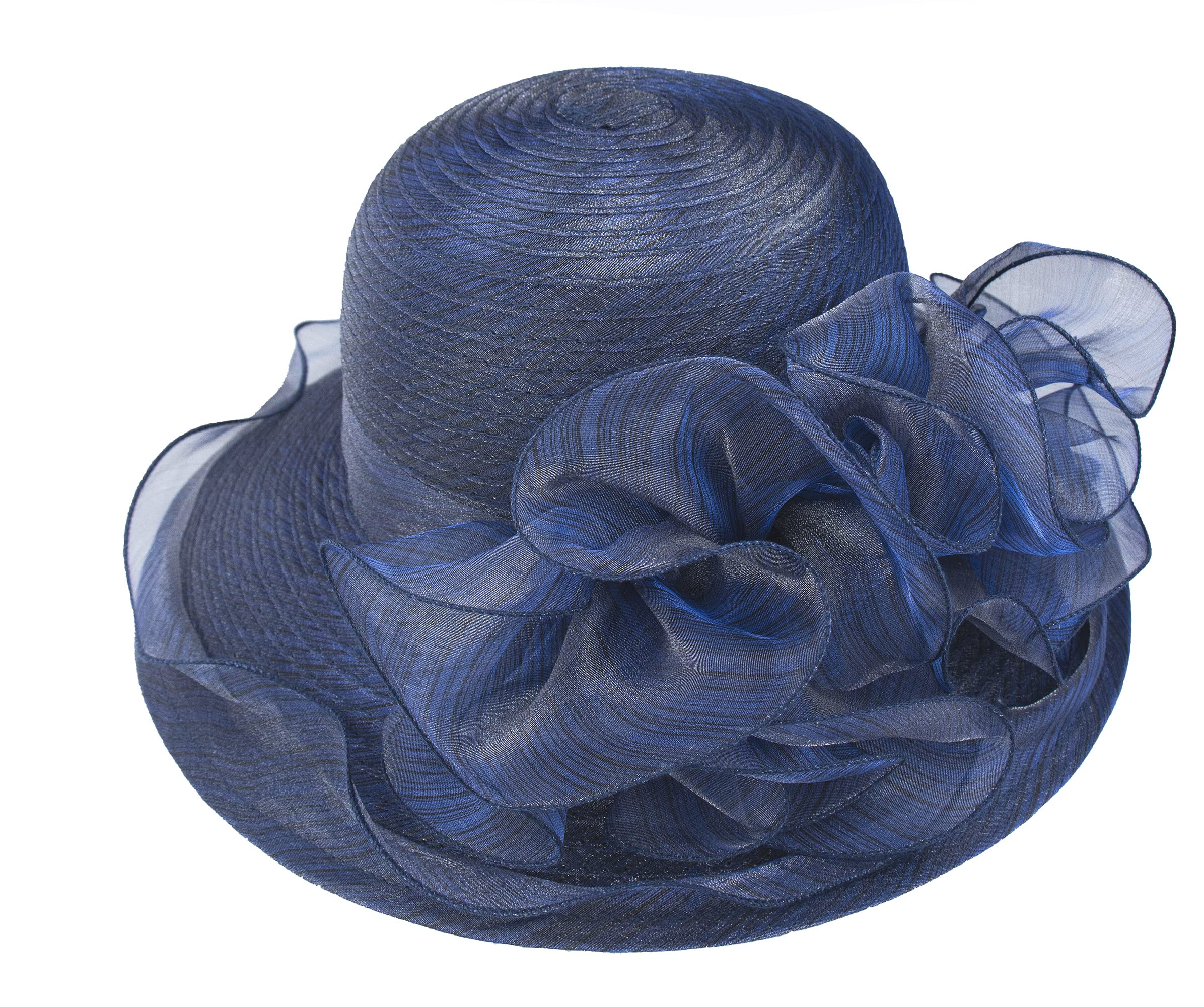 HilyBony Sombrero de ala ancha para mujer, plegable, protección UV, para verano, playa, fiesta de té, tocado