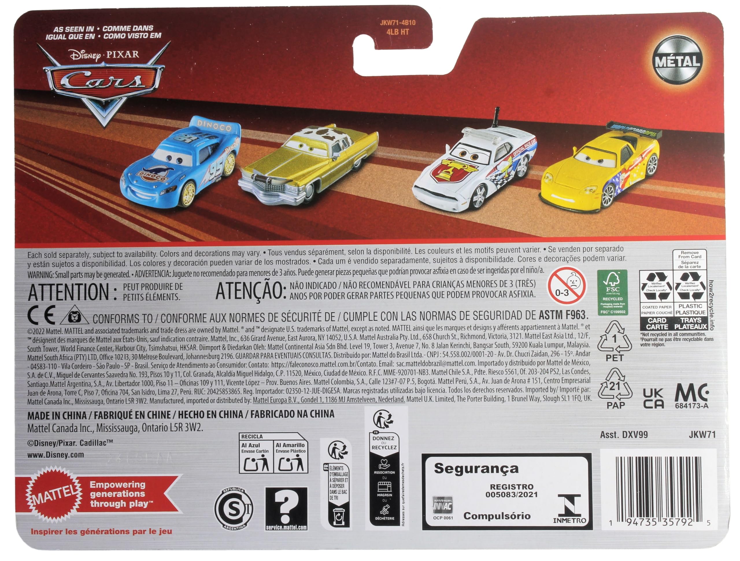 Amazon.com: Mattel Disney Cars 2025 1:55 Scale 2-Pack Mater and